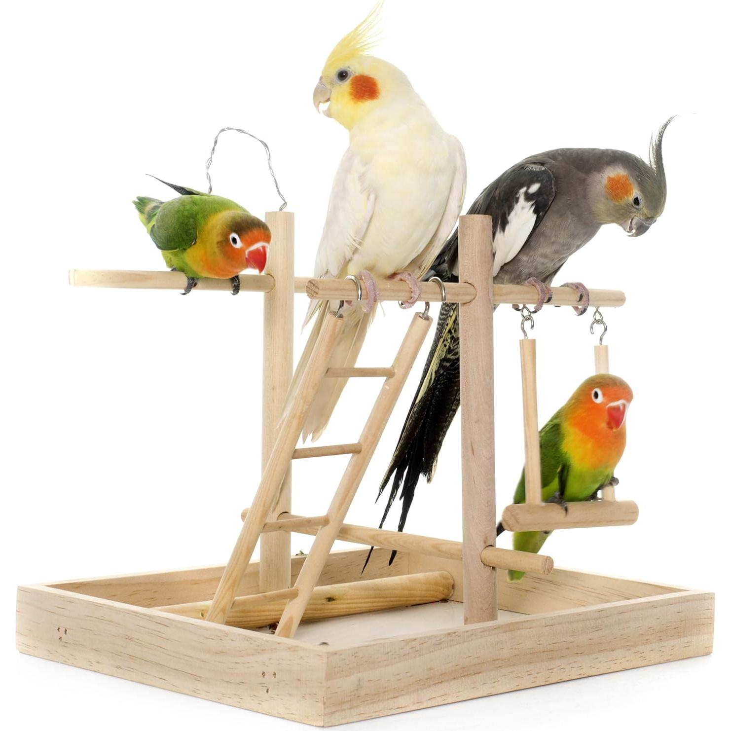 Escalera de Madera para Aves YHNTGB - 5 Tamaños para Loros