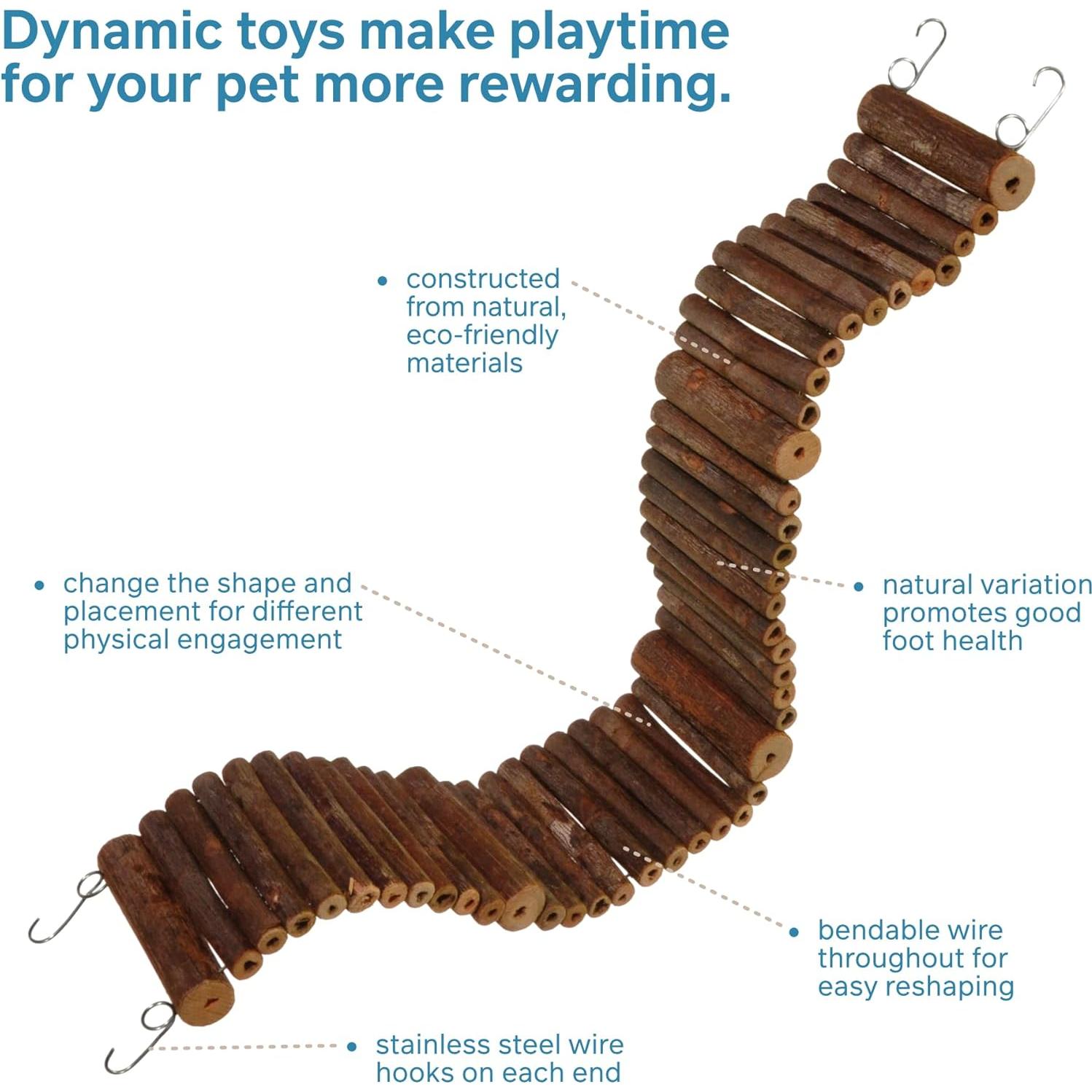 Escalera para pájaros Prevue Pet Wonder Walk Grande 12.7x5.08x10.16cm