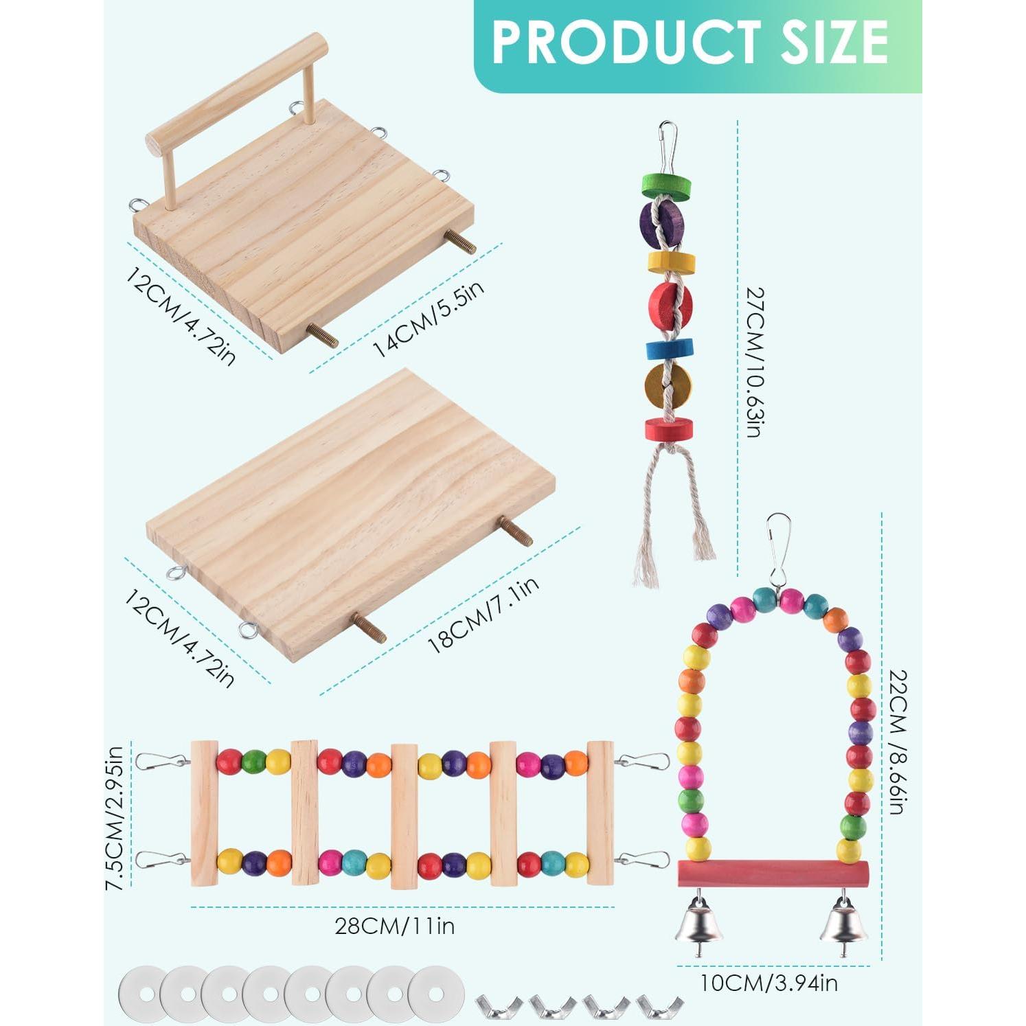 Juguete para Aves DBNESS 5 en 1 - Columpio y Escalera