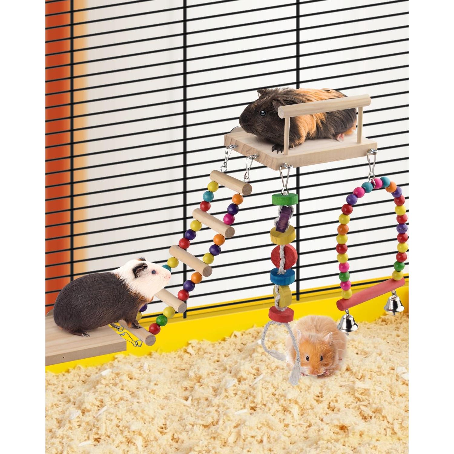 Juguete para Aves DBNESS 5 en 1 - Columpio y Escalera