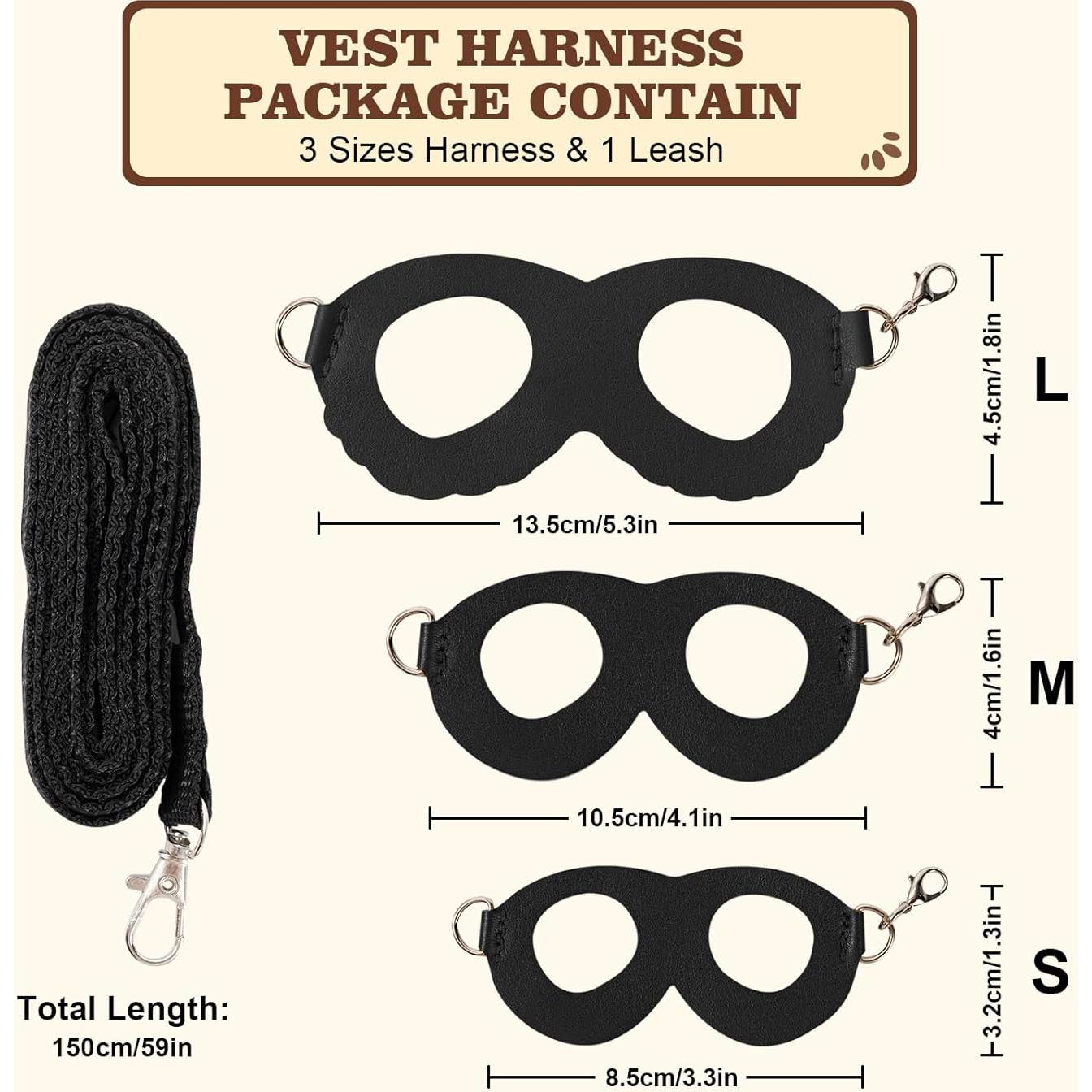 Juego de Arnés y Correa Ajustable Swirge para Animales Pequeños