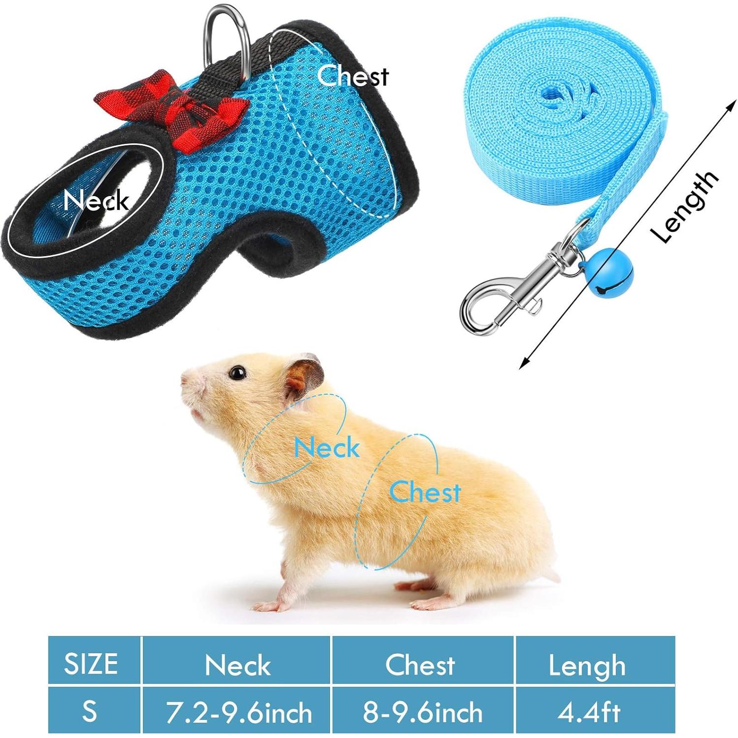 Arnés y Correa para Mascotas Pequeñas SATINIOR - 4 Piezas