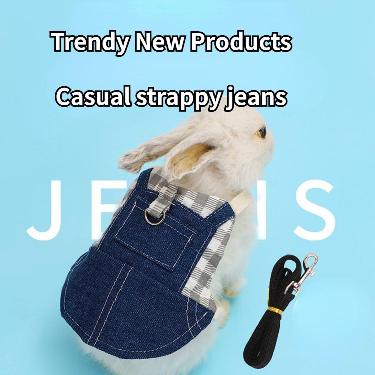 Arnés y Correa para Conejo Copfeu Amarillo Talla S