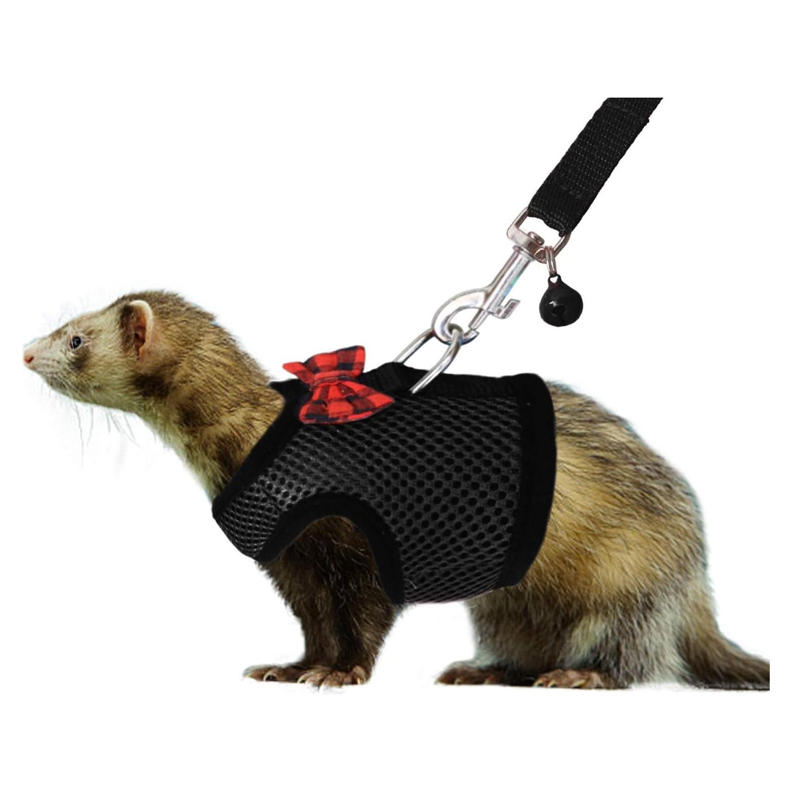 Arnés Rypet para Mascotas Pequeñas Negro - Malla Suave y Acolchado