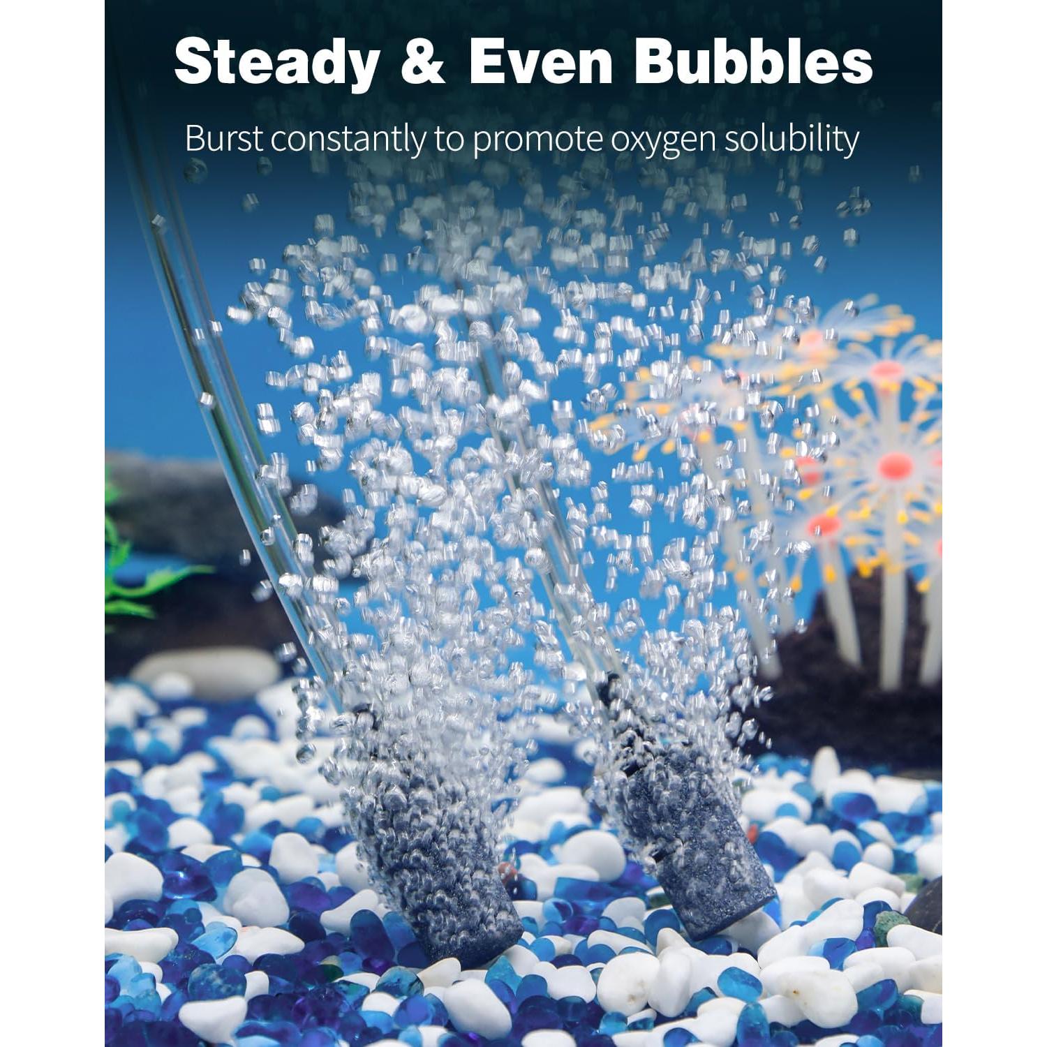 Pawfly Difusor de Burbuja para Acuario 1.5 cm, Paquete de 10