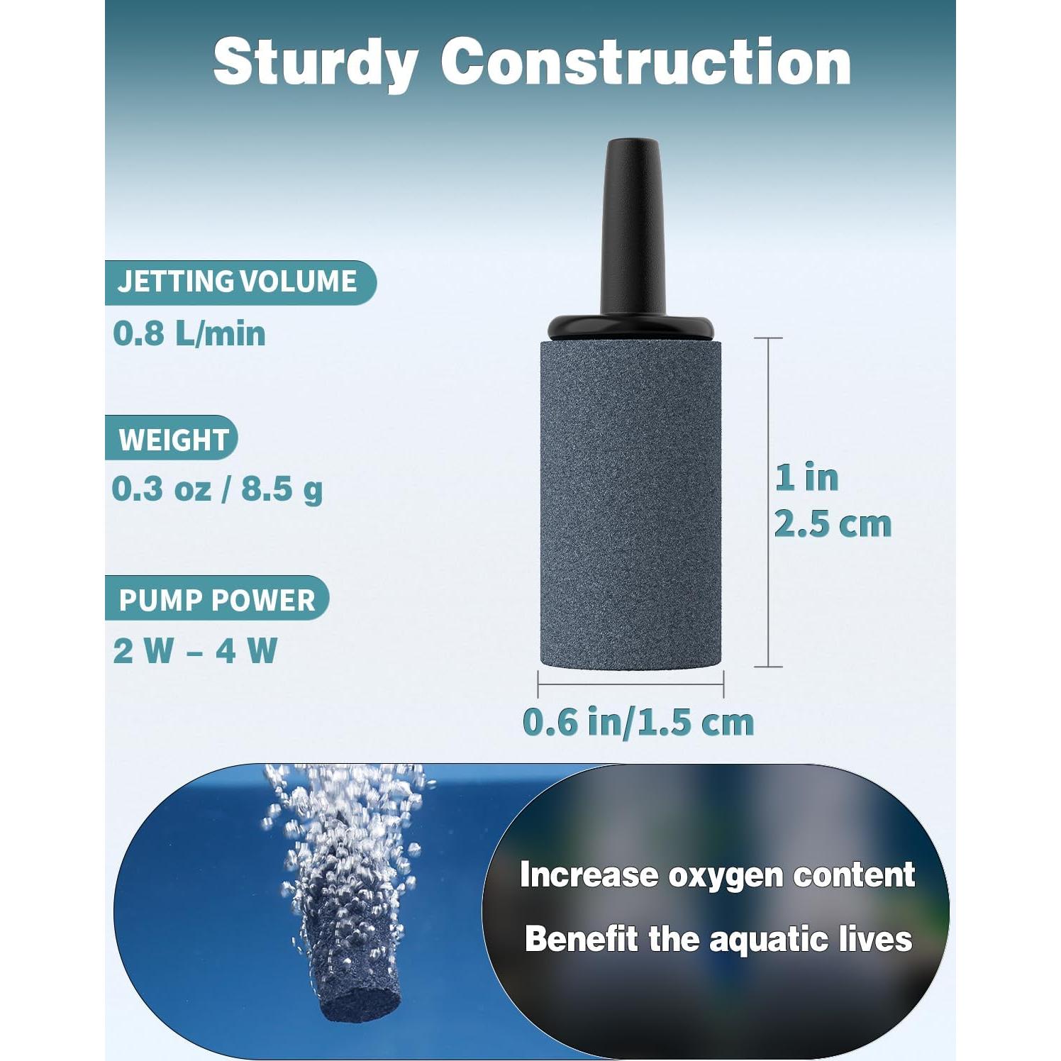 Pawfly Difusor de Burbuja para Acuario 1.5 cm, Paquete de 10