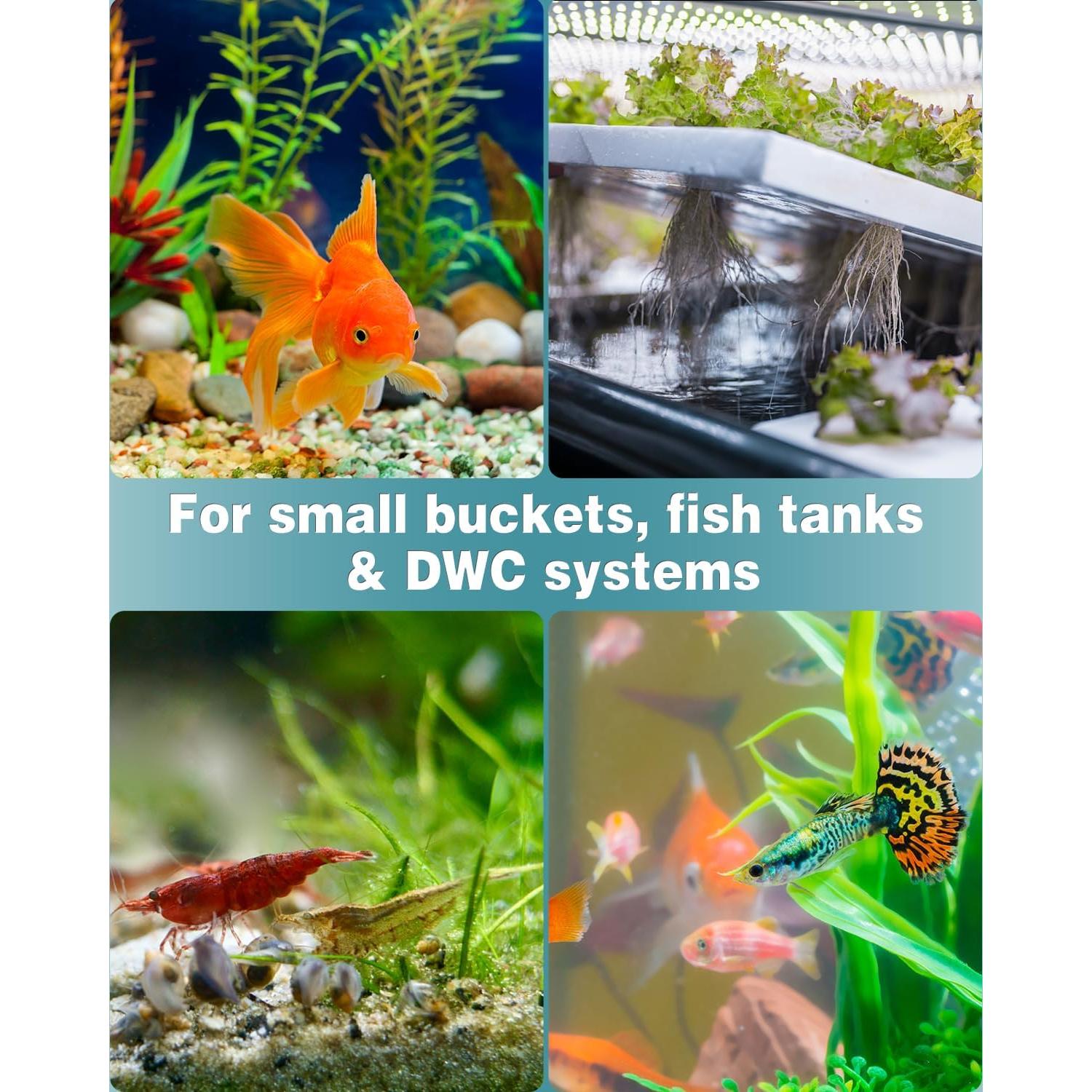 Pawfly Difusor de Burbuja para Acuario 1.5 cm, Paquete de 10