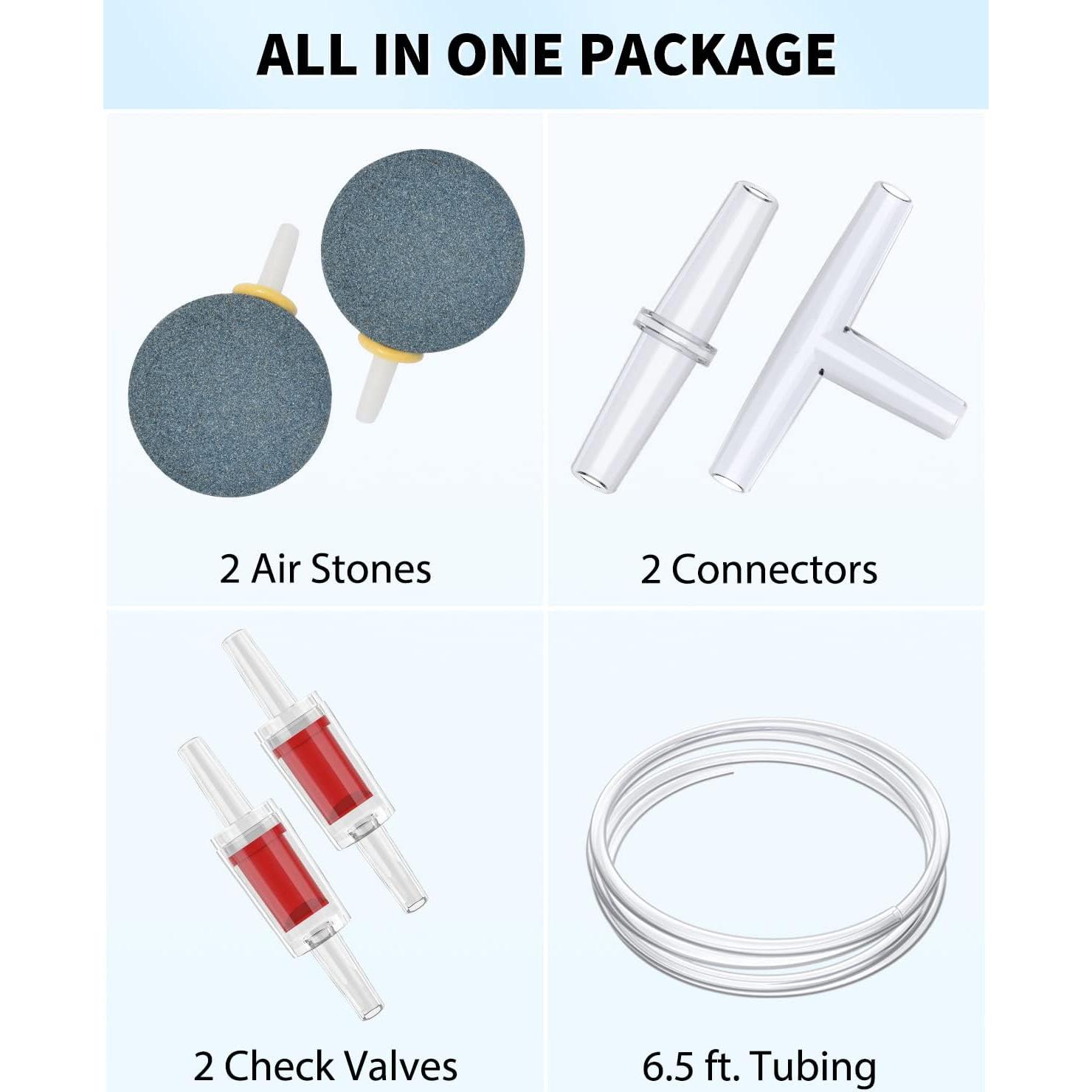 Bomba de Aire Uniclife para Acuario 38-378 Litros 242 LPH