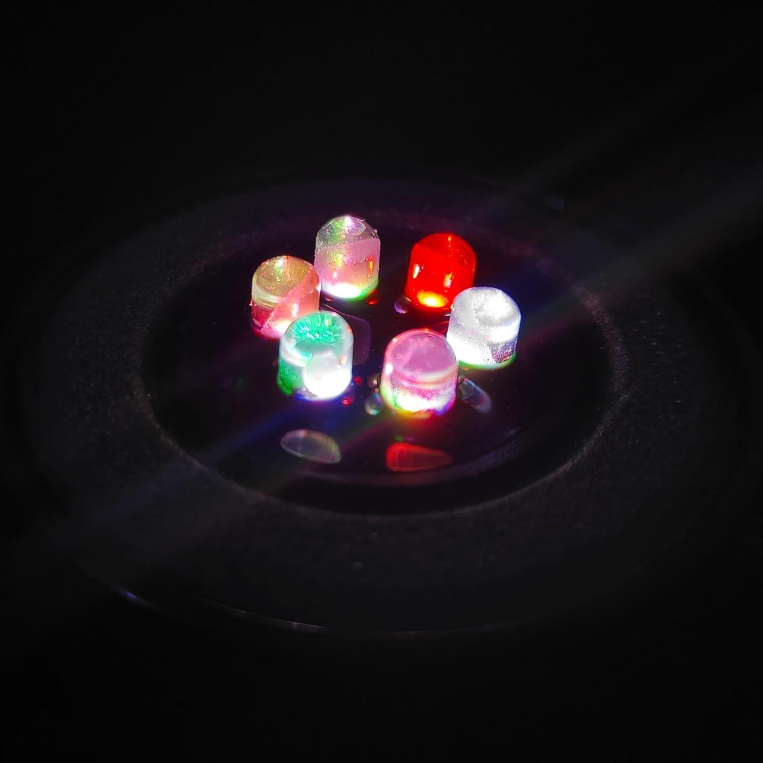 Disco de Burbujas LED Multicolor NICREW 5.08 cm para Acuario