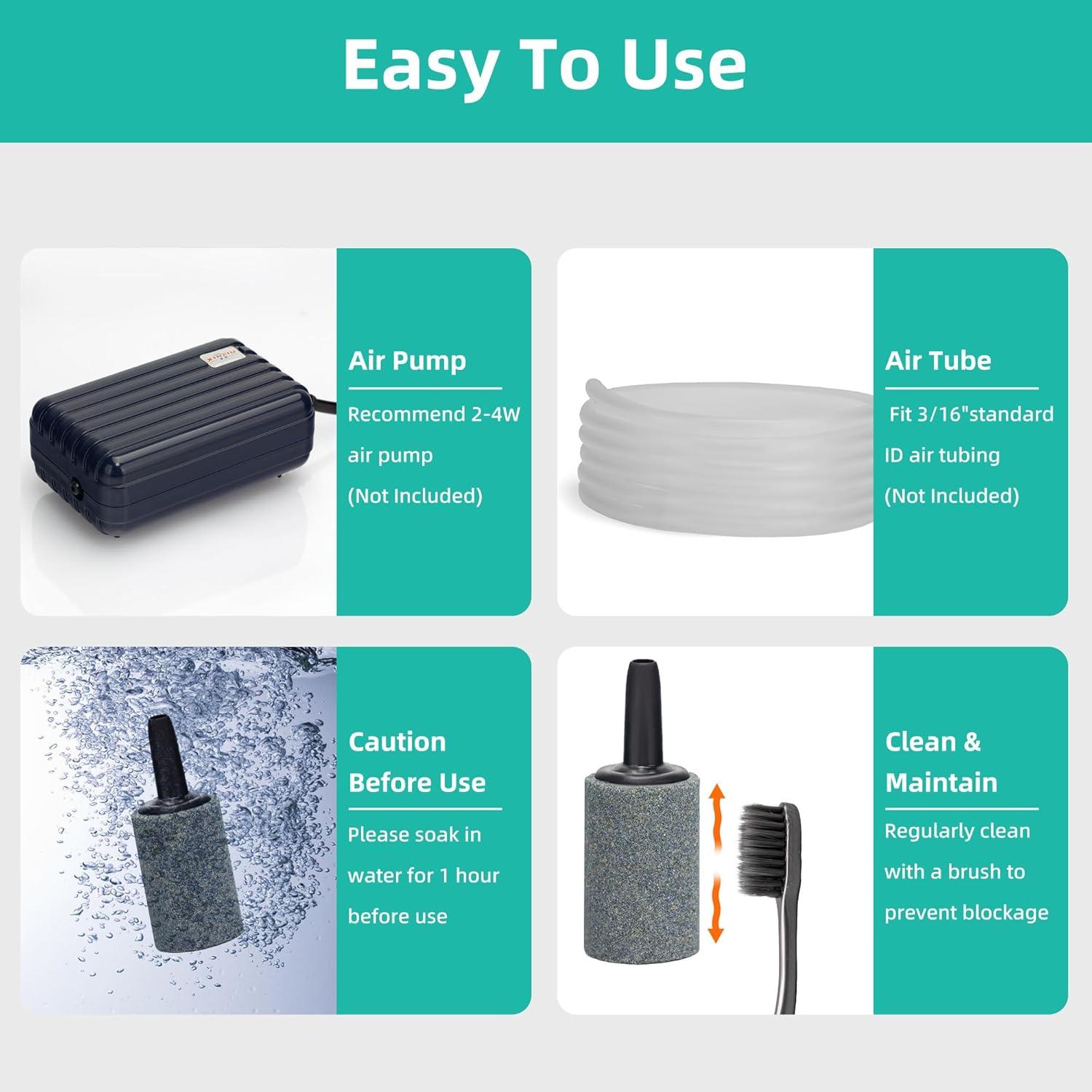 Piedra de Aire para Acuario DaToo 1.4 cm - Paquete de 12