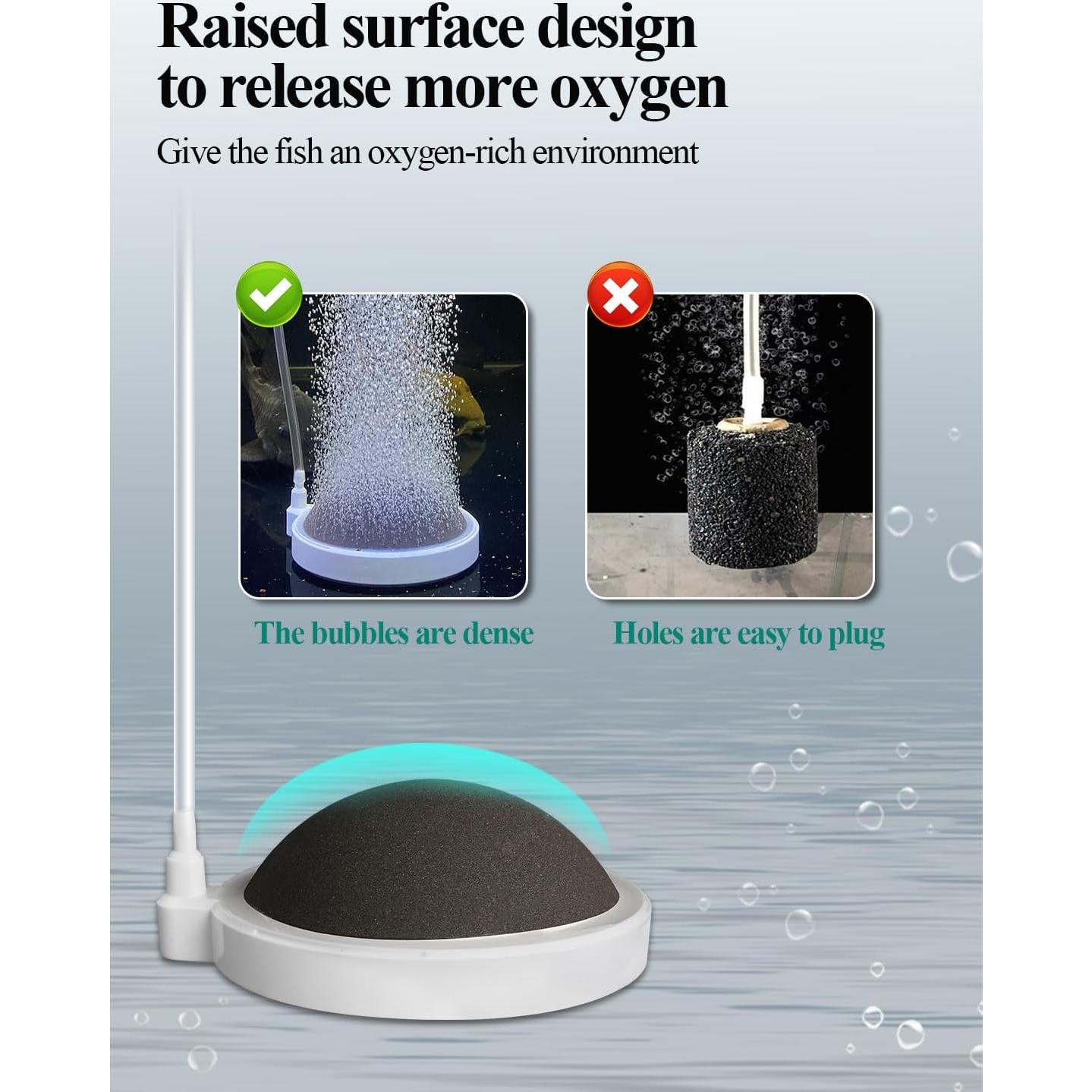 Piedra de Aire para Acuario UPETTOOLS 5.08 cm - Difusor de Burbujas