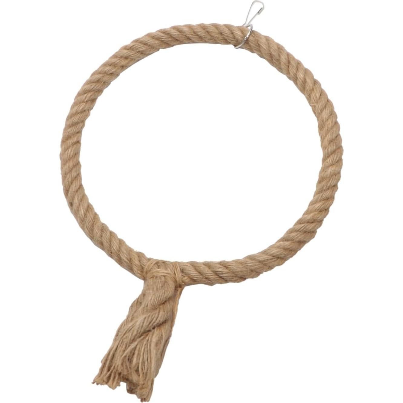 Columpio de Cuerda para Aves Wontee - Perchero Redondo 20.96x33.94cm