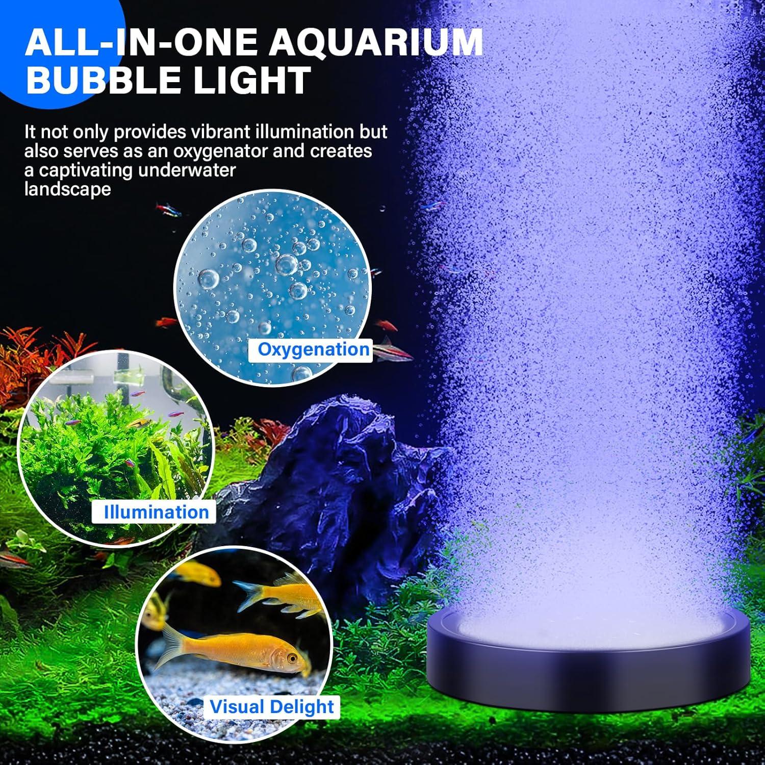 Luz de burbujas para acuario Fishkeeper FK019 LED 16 colores