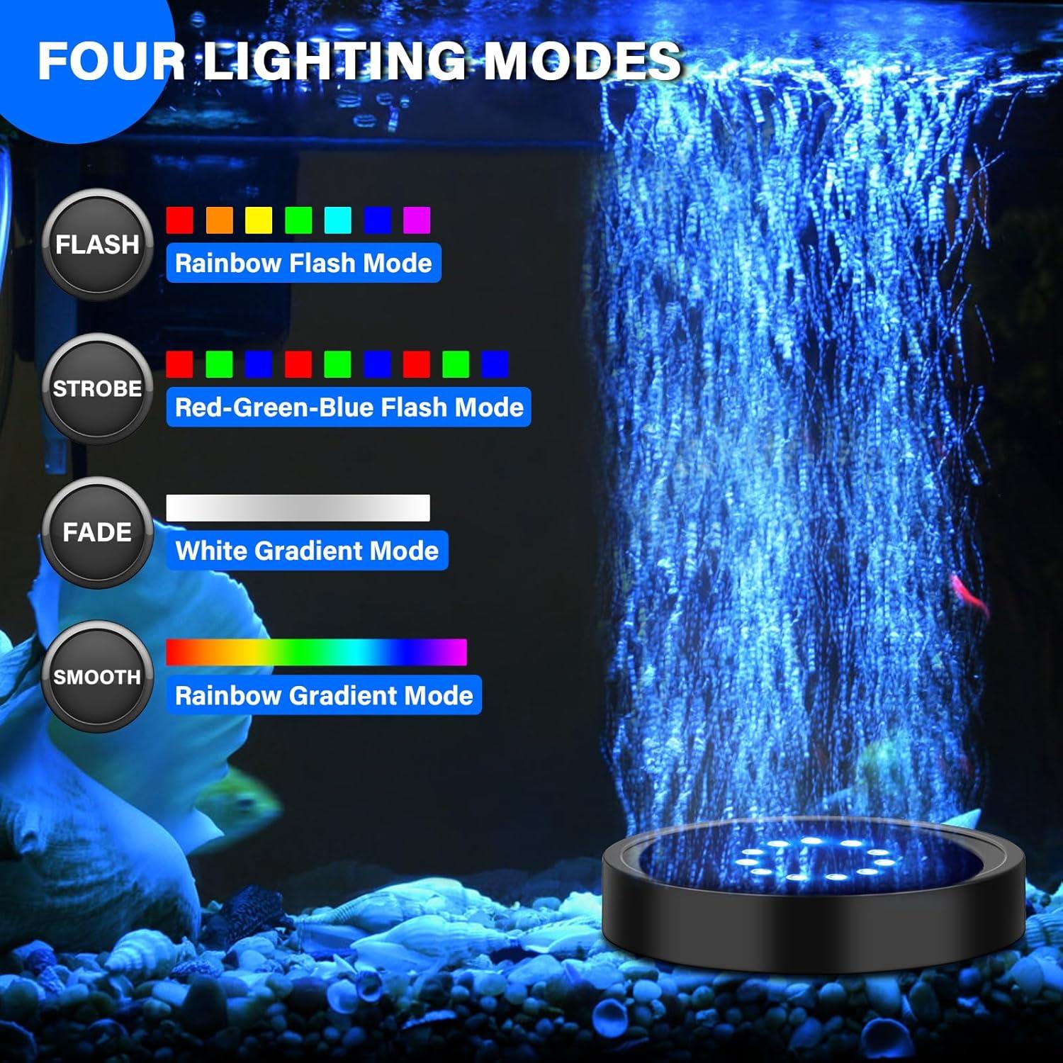 Luz de burbujas para acuario Fishkeeper FK019 LED 16 colores