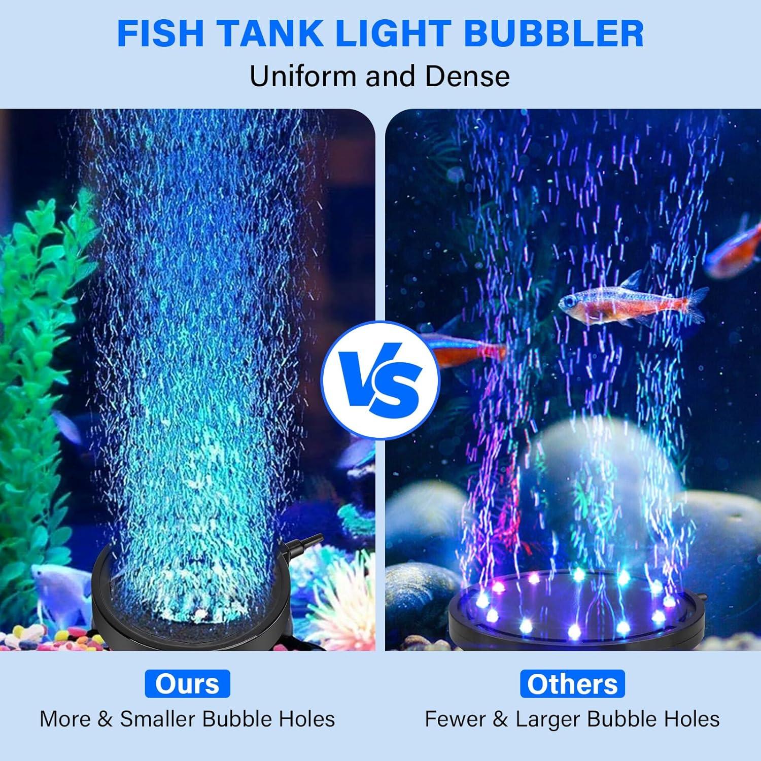 Luz de burbujas para acuario Fishkeeper FK019 LED 16 colores