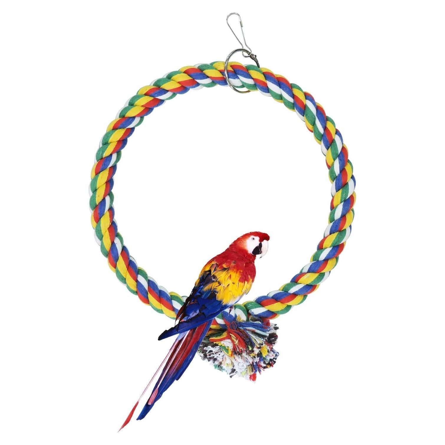 Columpio para Pájaro WishLotus de Cuerda de Algodón 18cm