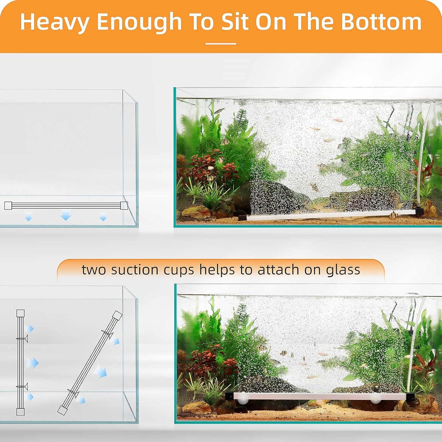 Piedra de Aire Acuática hygger 40.64 cm con Manguera y Ventosas