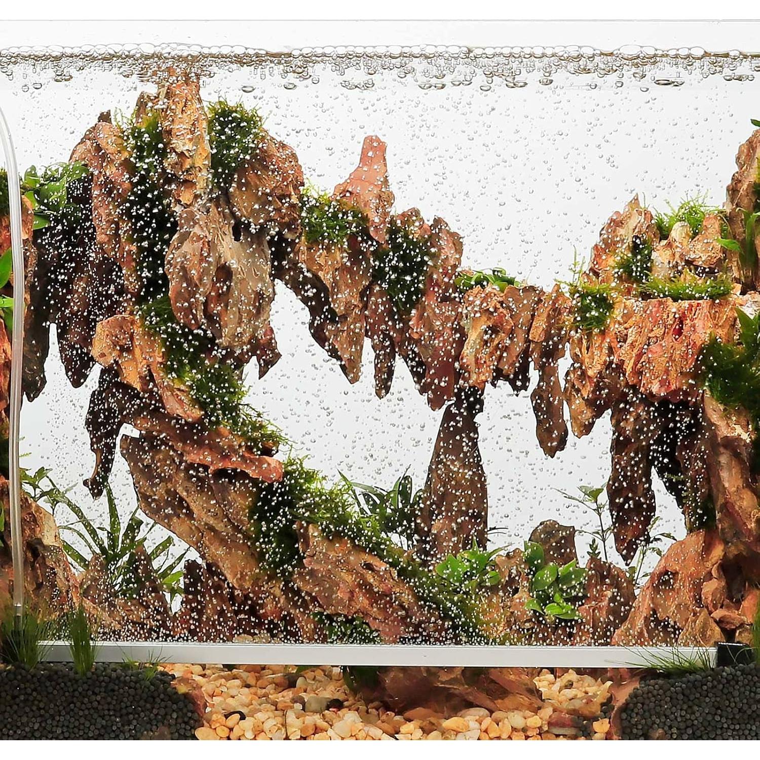 Piedra de Aire Acuática hygger 40.64 cm con Manguera y Ventosas