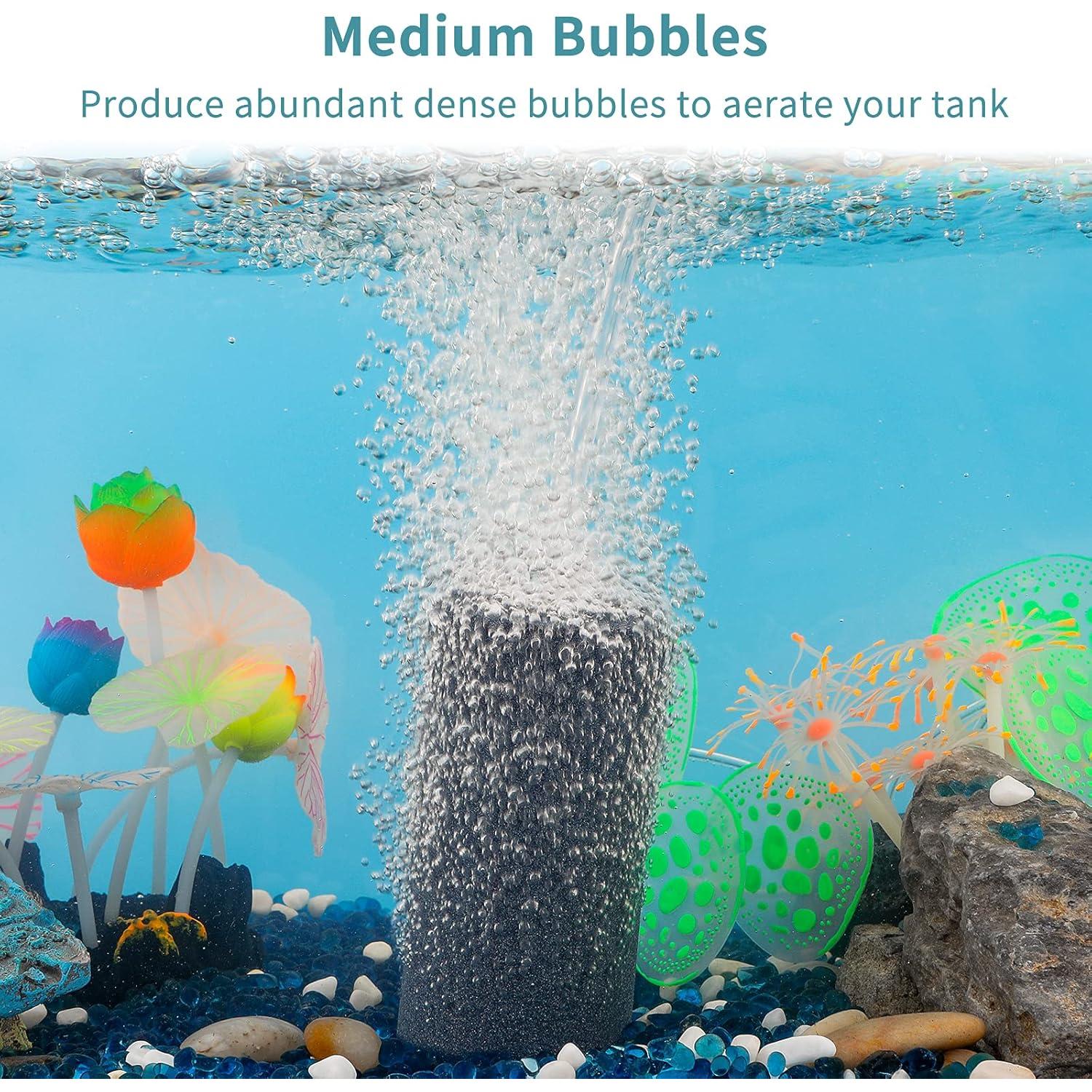 Cilindro de aire Pawfly 10 cm para acuarios y estanques - Paquete de 4