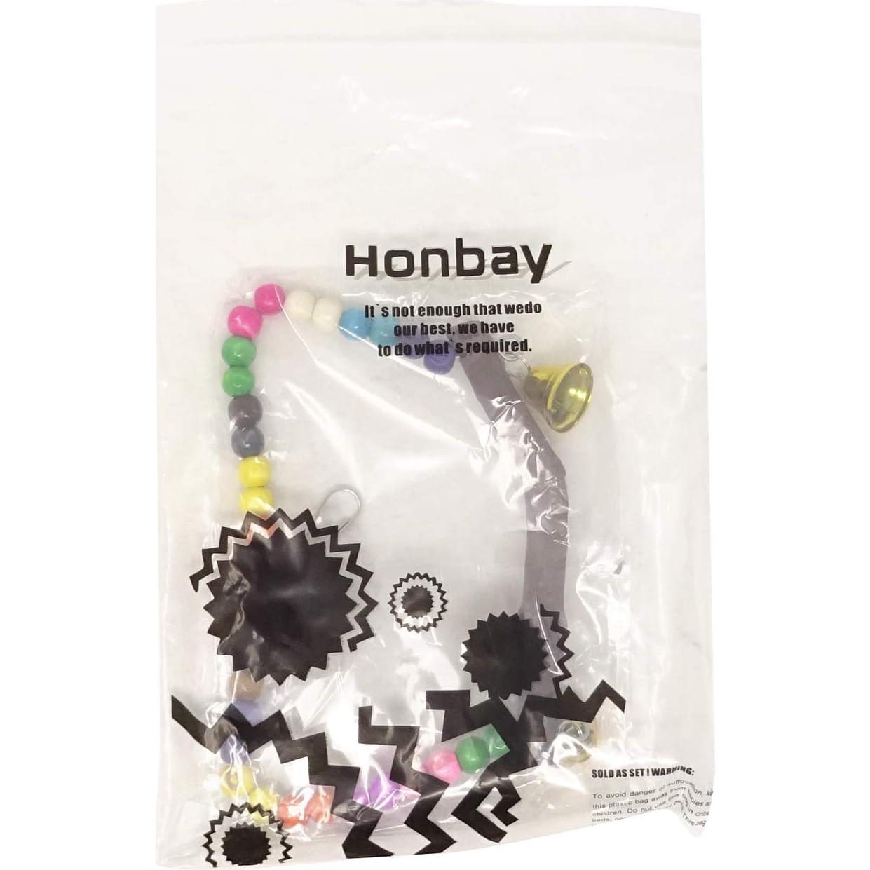 Columpio de Madera Honbay para Aves Pequeñas 16x15cm