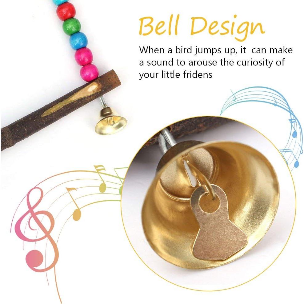 Columpio para Aves Yosoo 14 x 14.3 cm Madera Multicolor