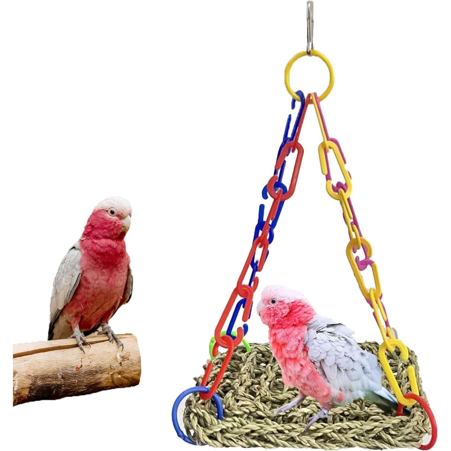 Alfombra de Hierba Marina MUYG para Aves 18x18 cm Natural