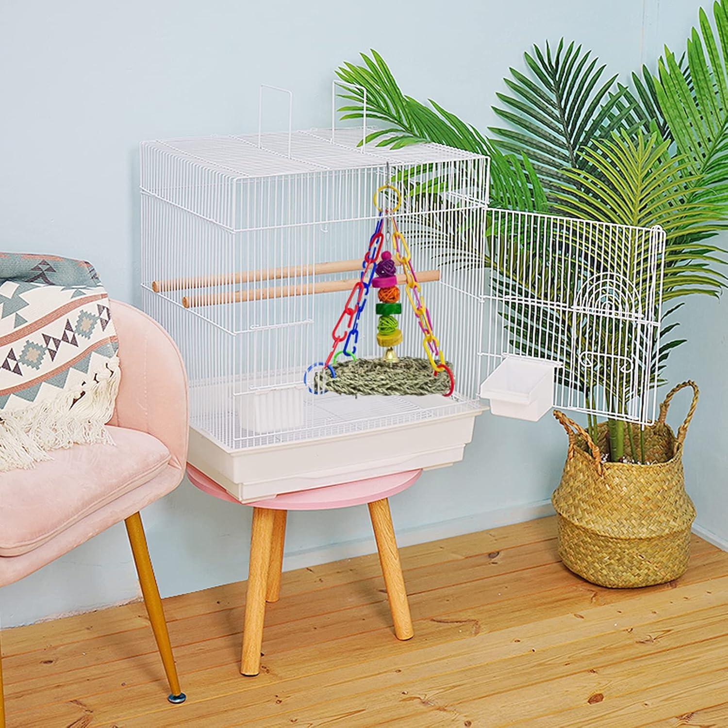 Alfombra de Hierba Marina MUYG para Aves 18x18 cm Natural