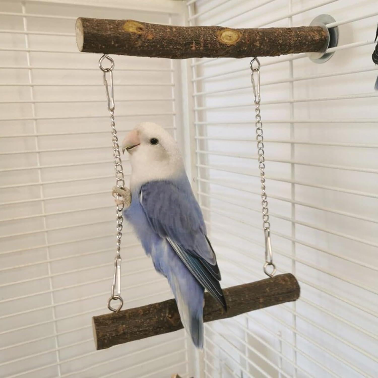 Columpio para Aves Meprotal 20x21 cm Madera Natural