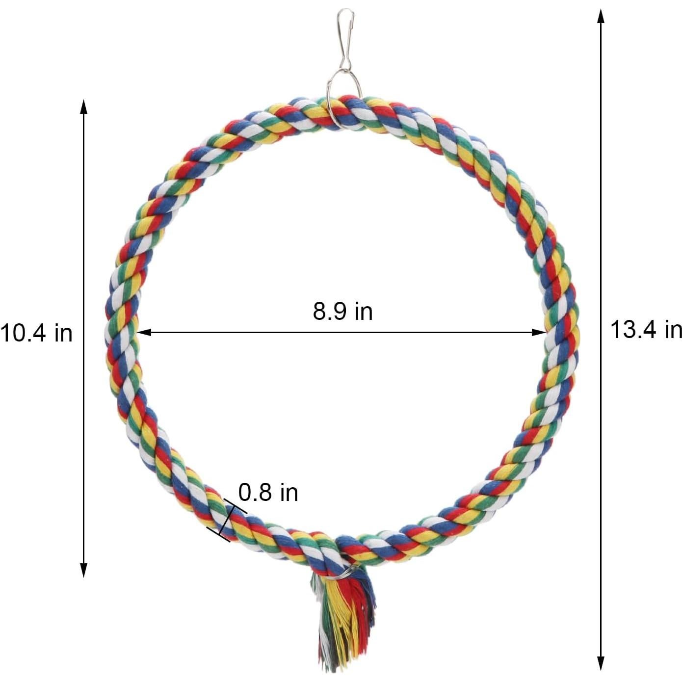 Columpio de Cuerda para Pájaros Wontee - Juguete Escalada M