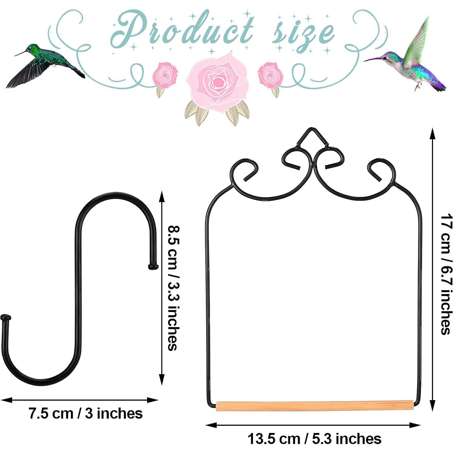 Columpios para Colibríes Ripeng - 2 Piezas con Ganchos en S