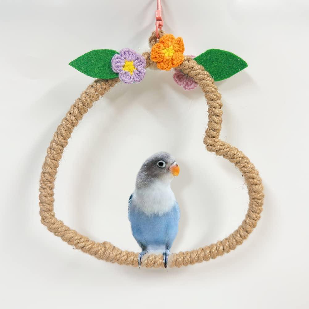 Columpio de Cuerda para Aves La La Pet 16 cm con Gancho