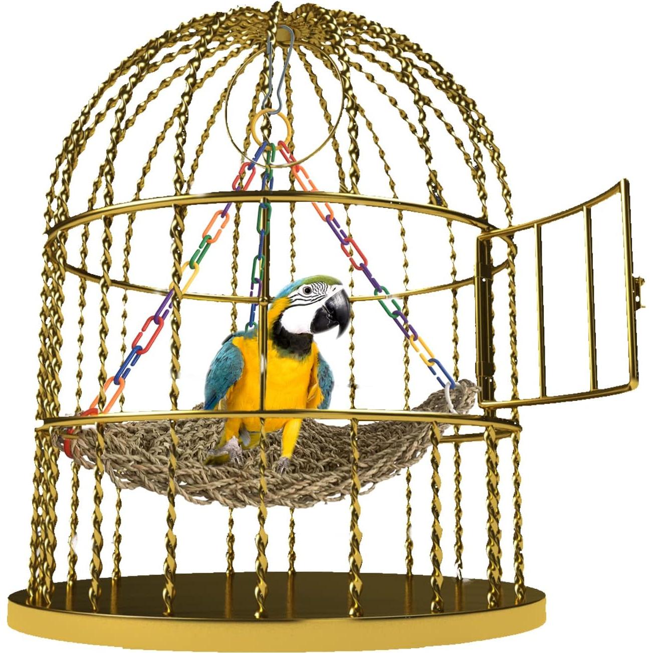 Hamaca de Hierba Marina MUYG para Aves - 42x32 cm, 2 Pcs