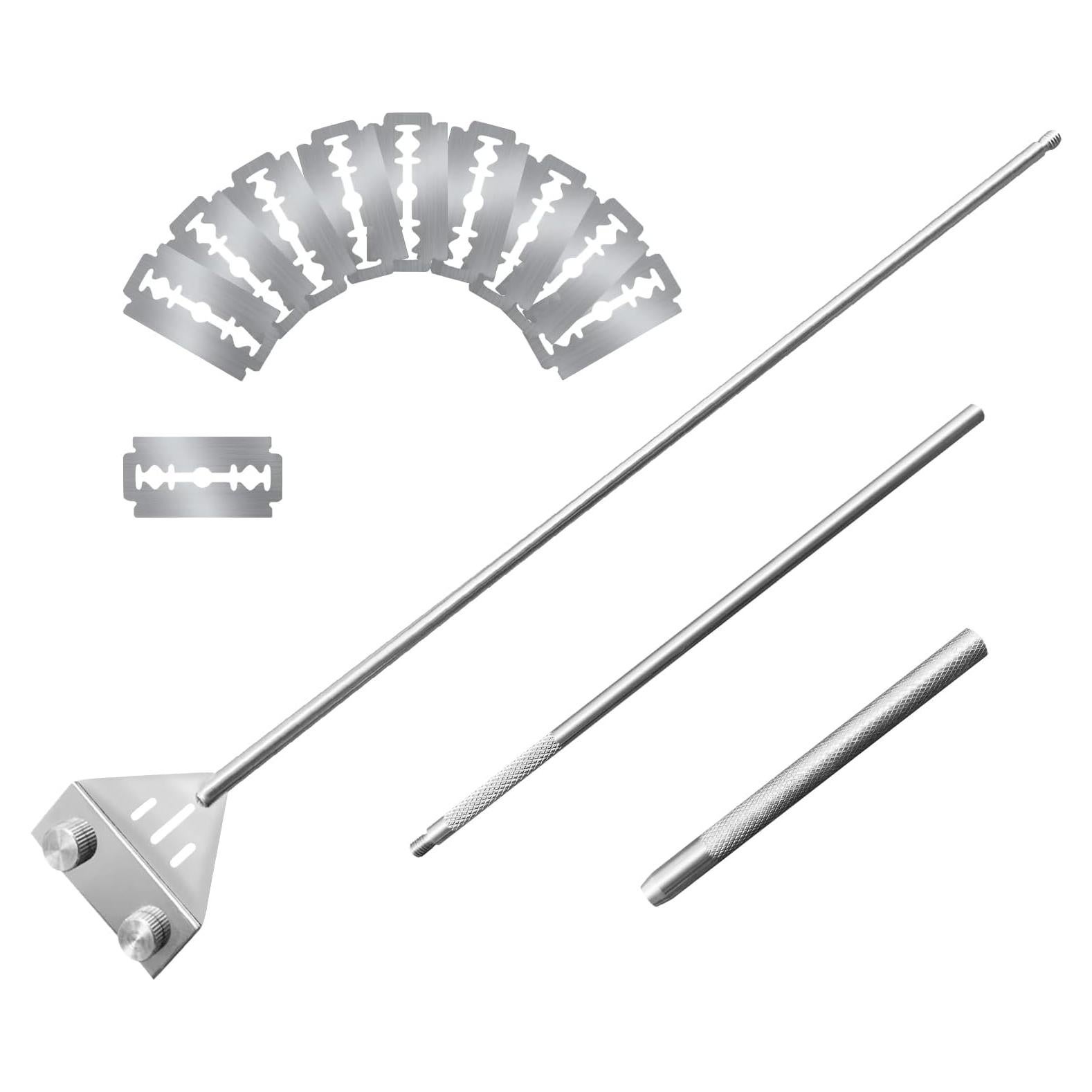 Raspador de Algas Kirecoo 65 cm Acero Inoxidable para Acuarios