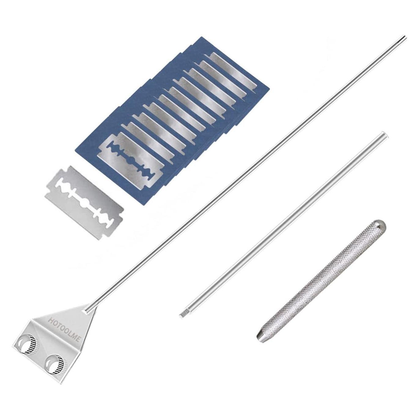Raspador de Acuario HOTOOLME 65 cm Acero Inoxidable 10 Cuchillas