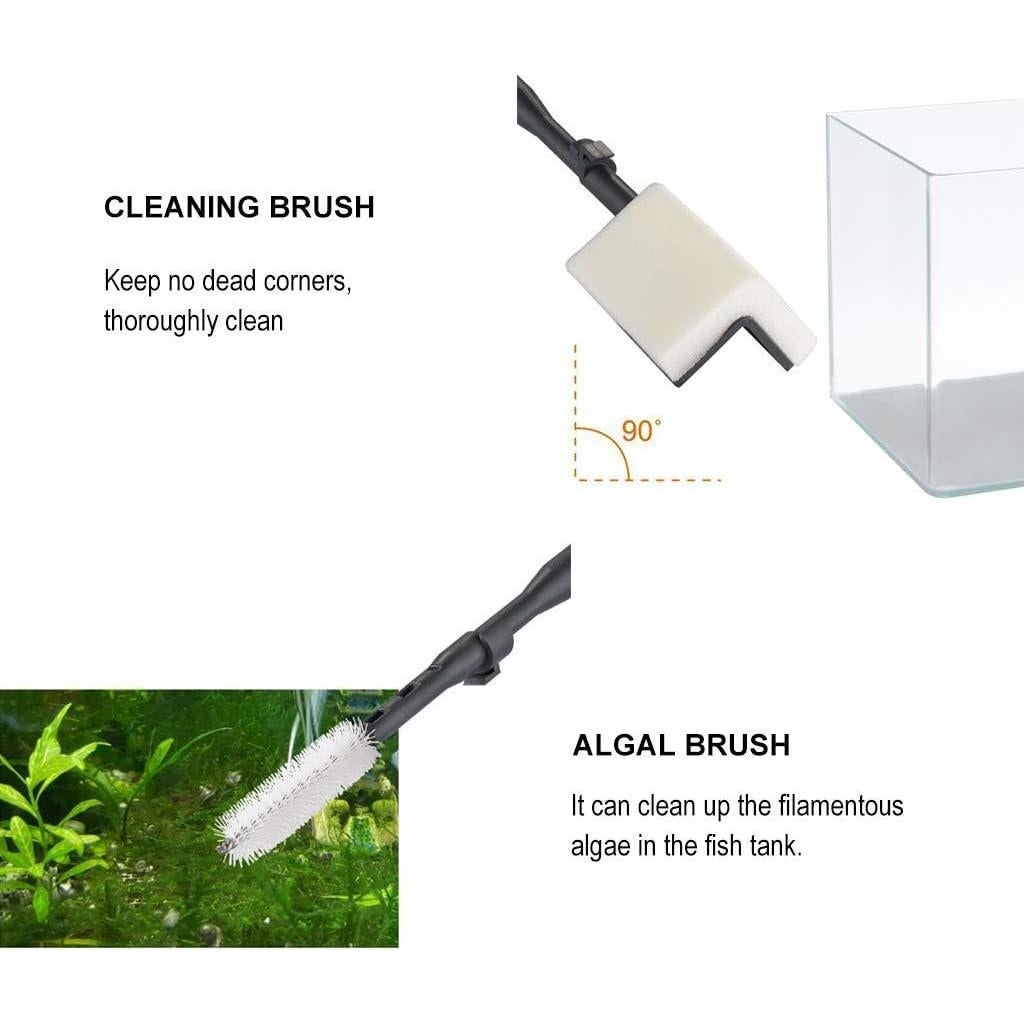 Kit de Limpieza de Acuario 6 en 1 UPETTOOLS con Mango Ajustable