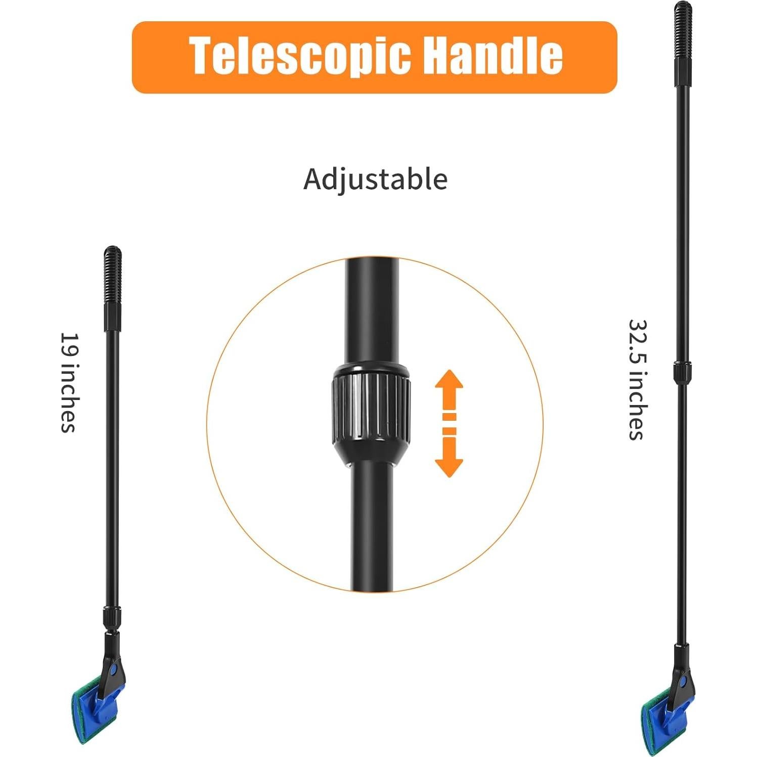 Kit de Limpieza de Acuarios AQUANEAT 5 en 1 con Mango Ajustable