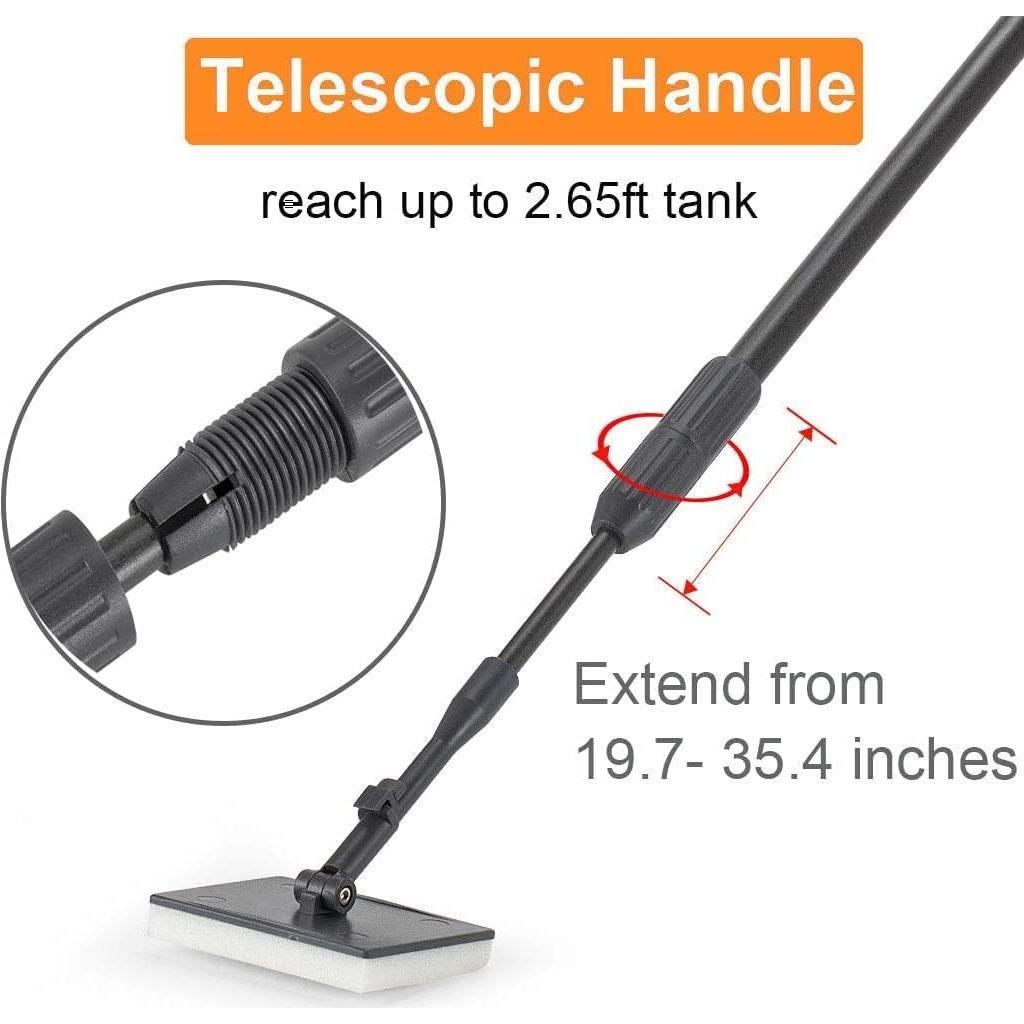 Kit de Limpieza para Acuarios Hygger 6 en 1 con Mango Telescópico