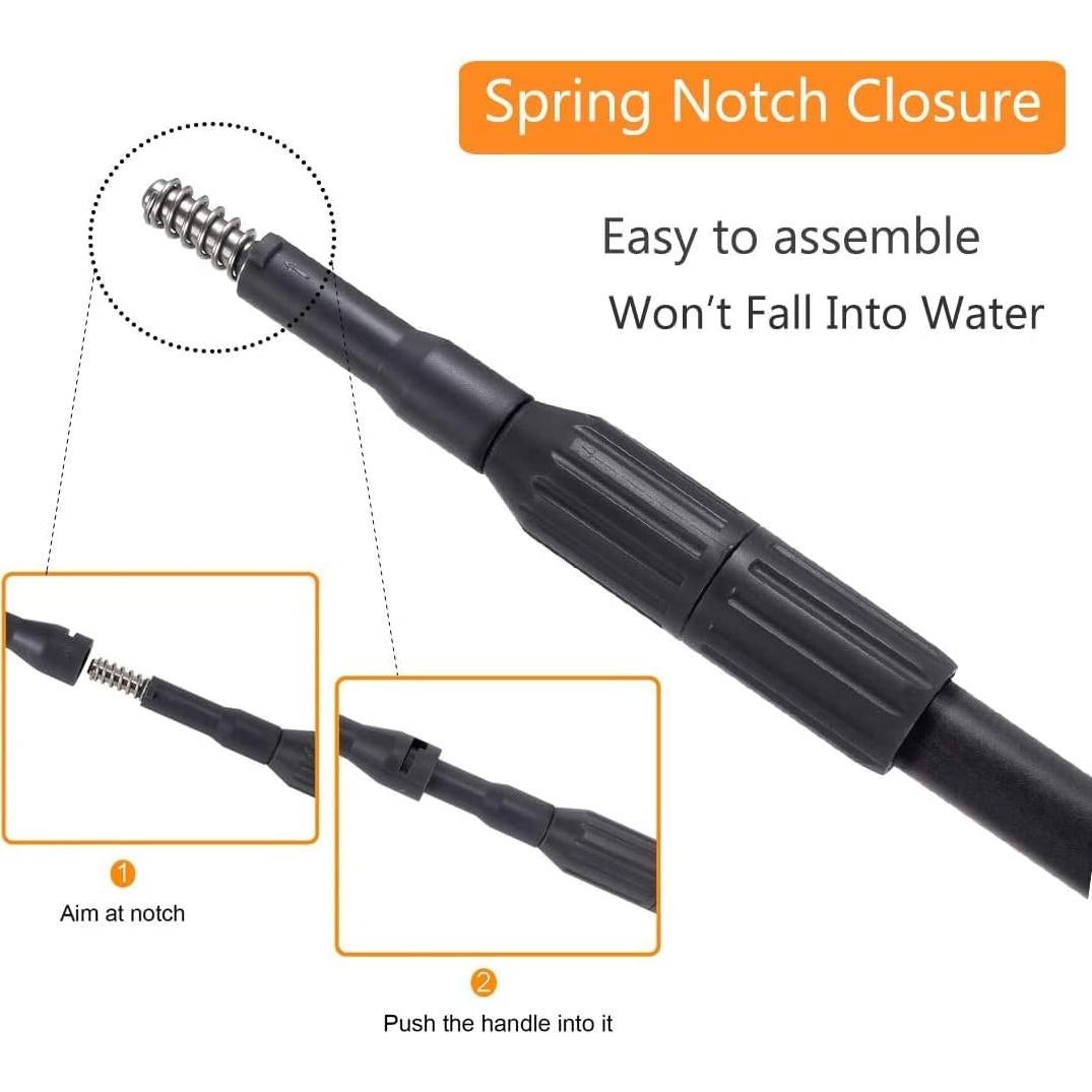 Kit de Limpieza para Acuarios Hygger 6 en 1 con Mango Telescópico