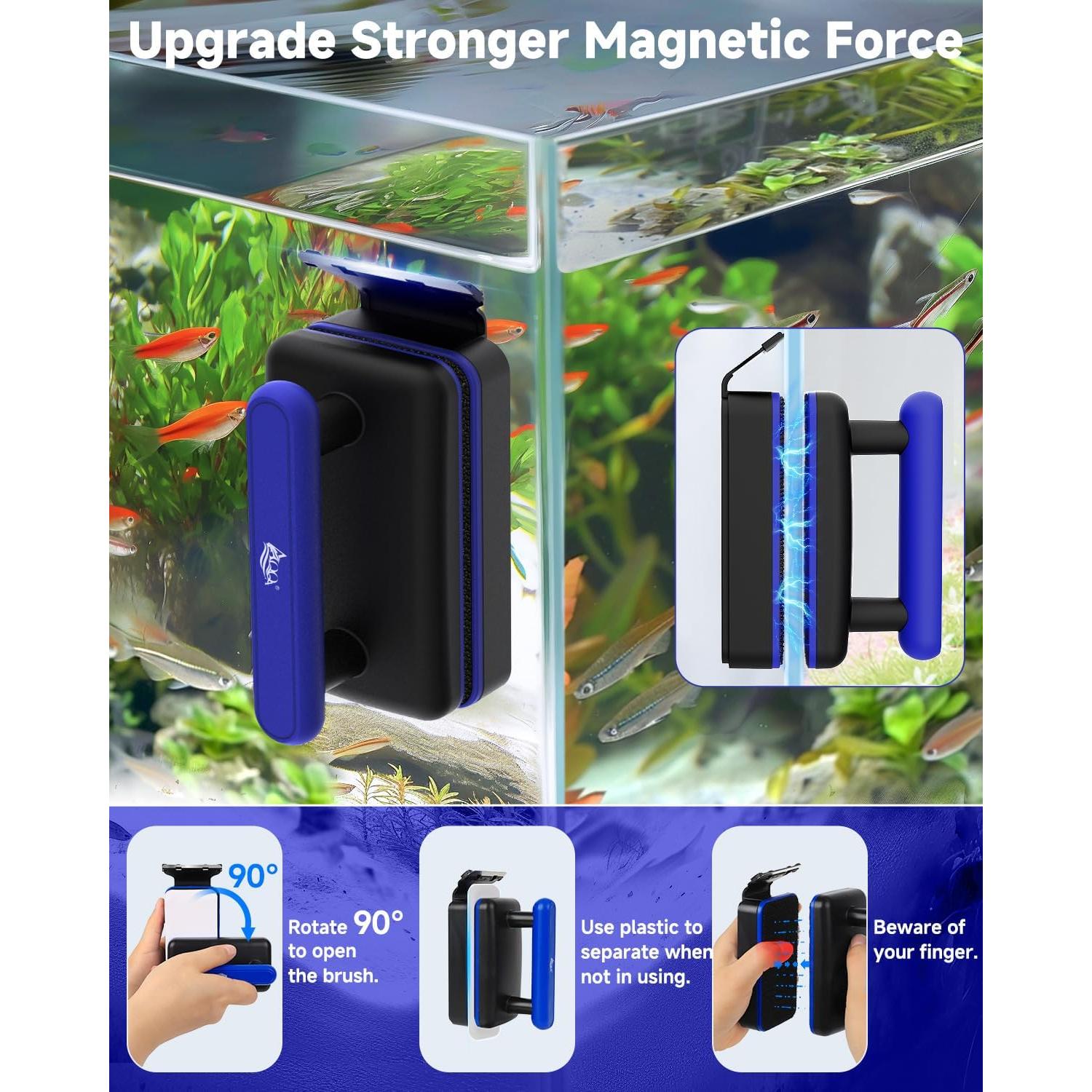 Limpiador Magnético para Acuarios AQQA M 0.5-1.0 cm