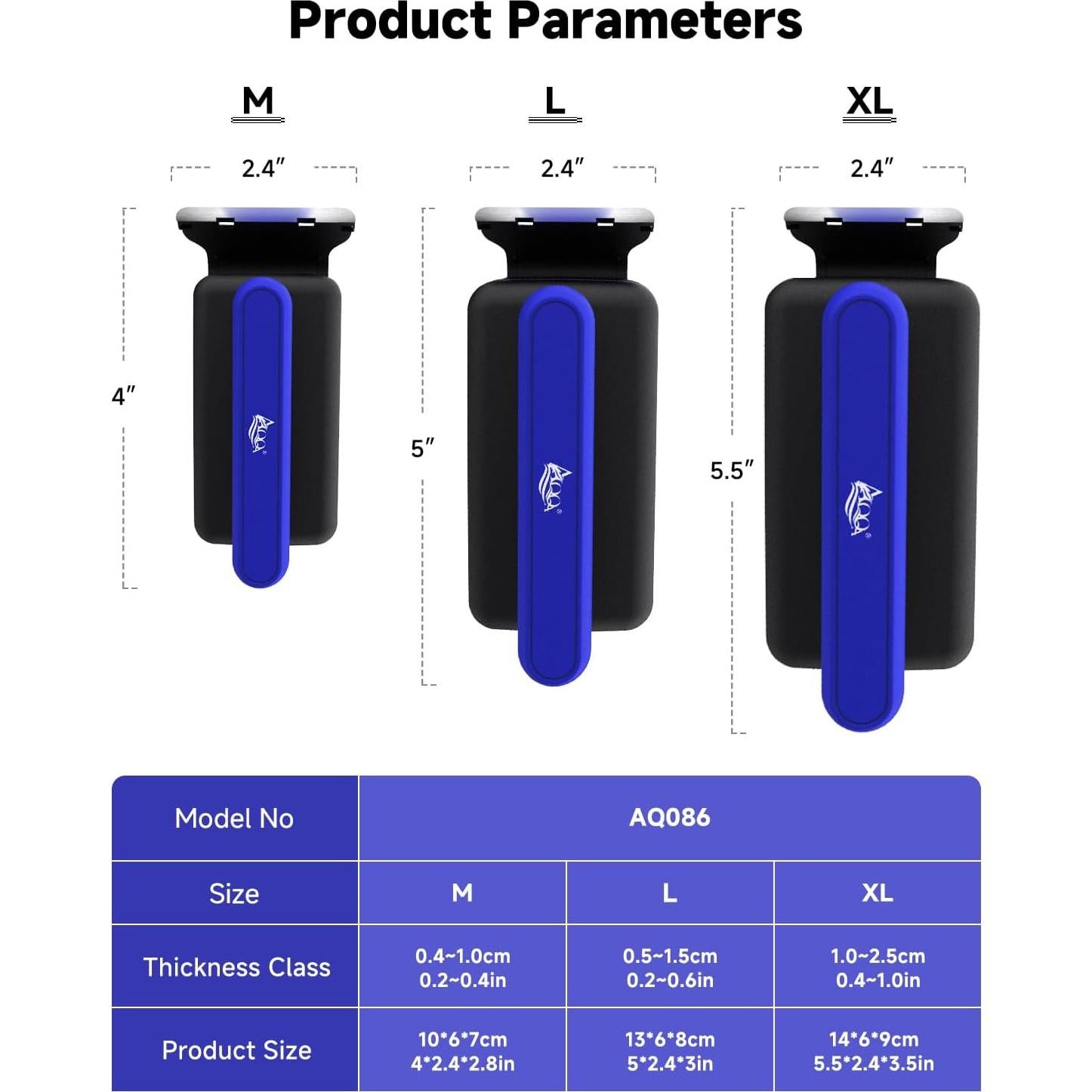 Limpiador Magnético para Acuarios AQQA M 0.5-1.0 cm