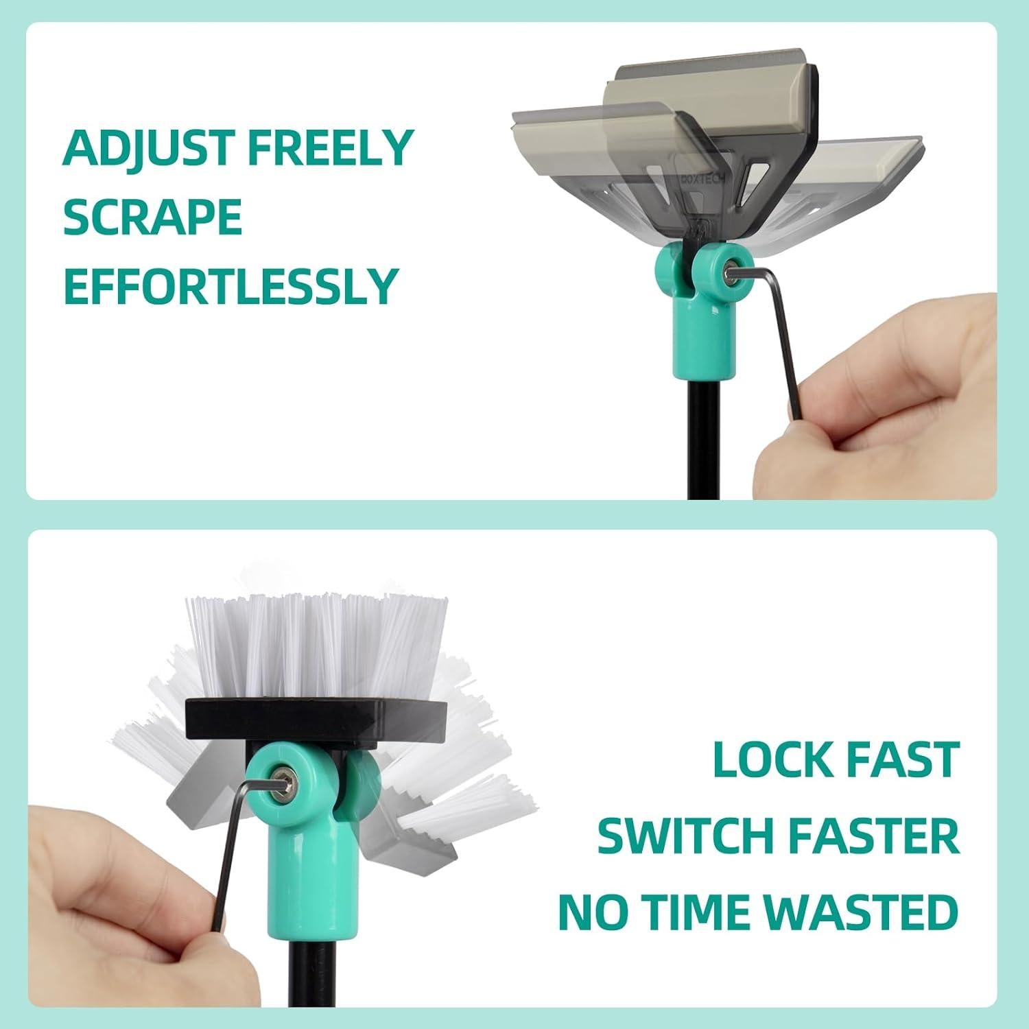 Raspador de Algas UPETTOOLS para Acuarios 50 cm con 5 Cuchillas