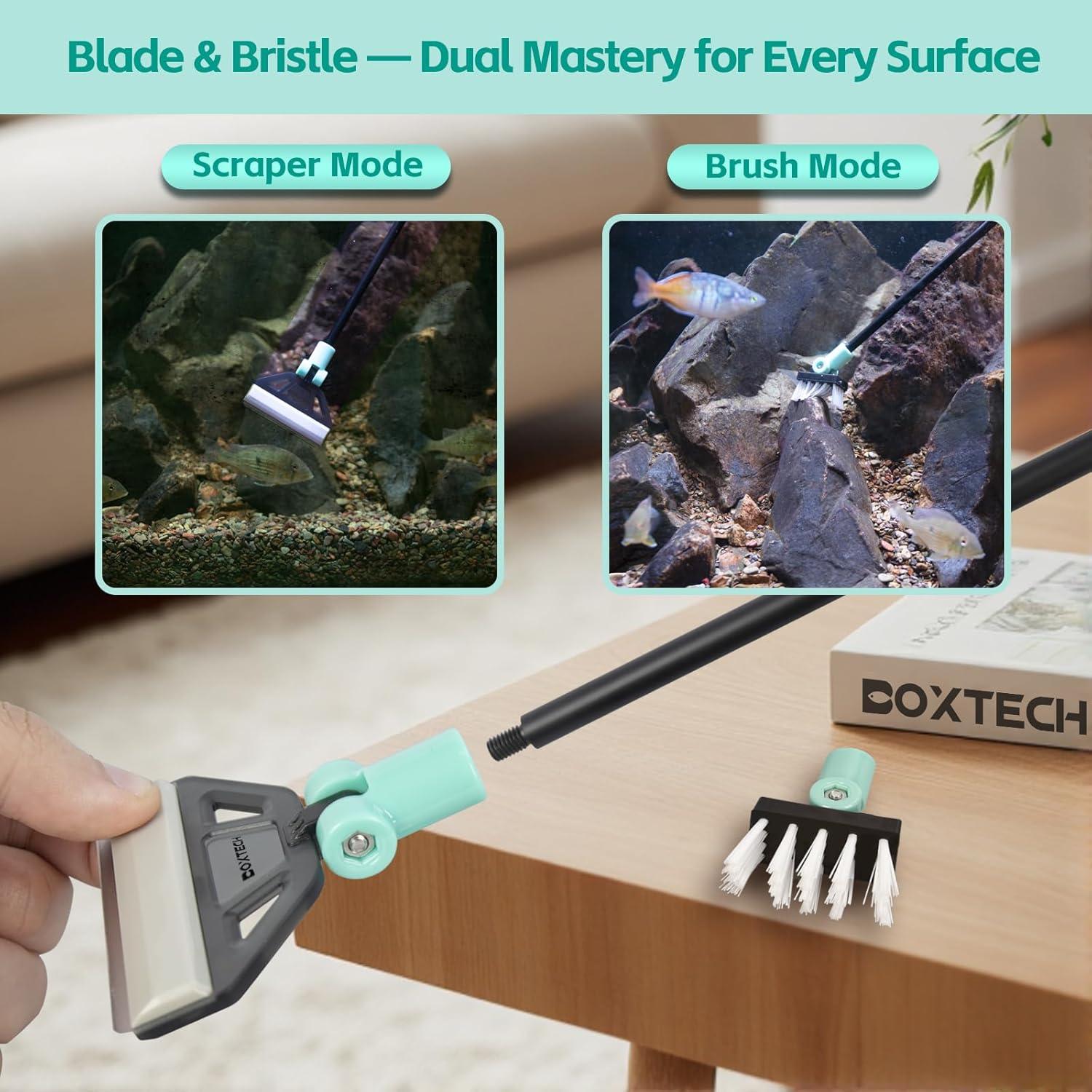 Raspador de Algas UPETTOOLS para Acuarios 50 cm con 5 Cuchillas