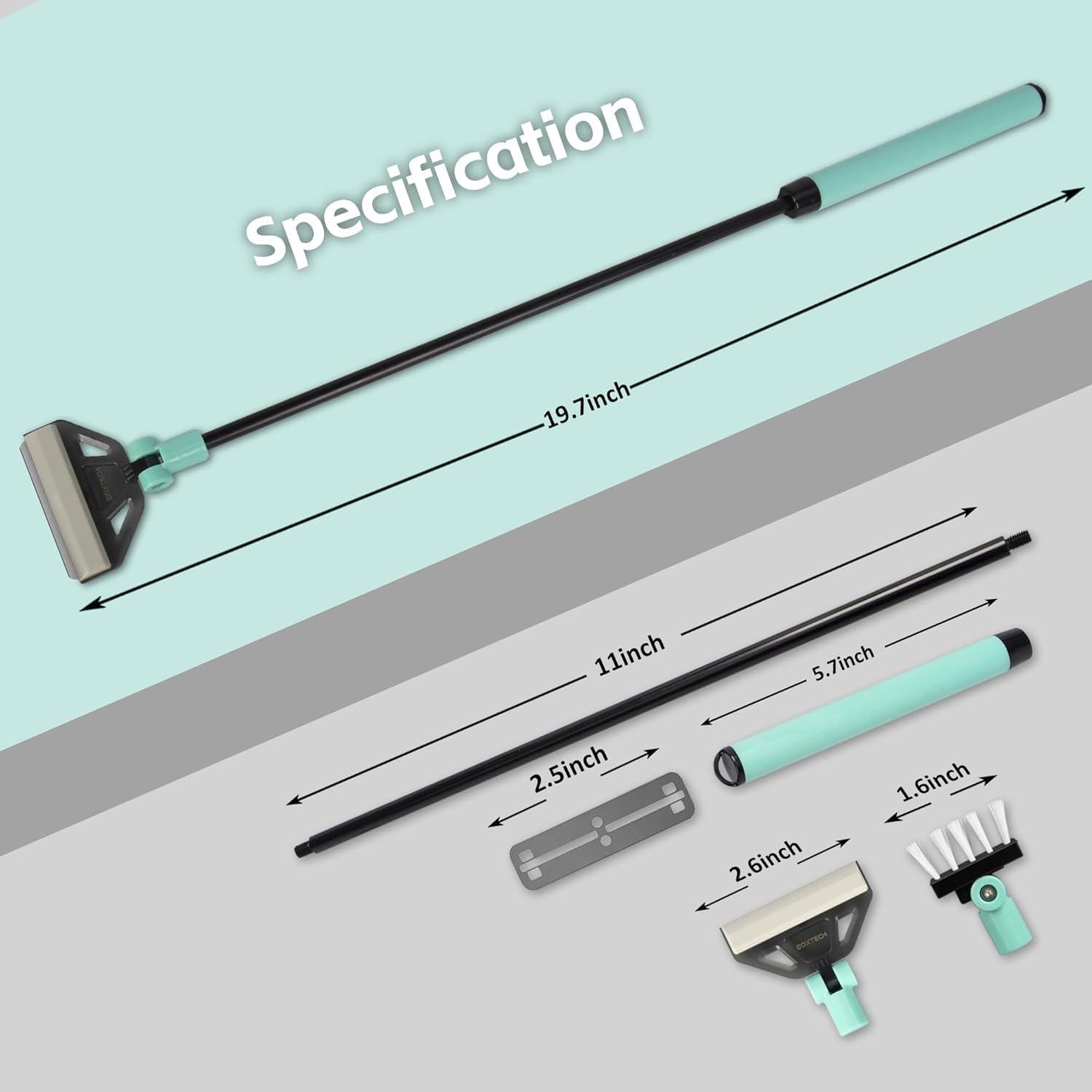 Raspador de Algas UPETTOOLS 2 en 1 para Acuarios 75-150L