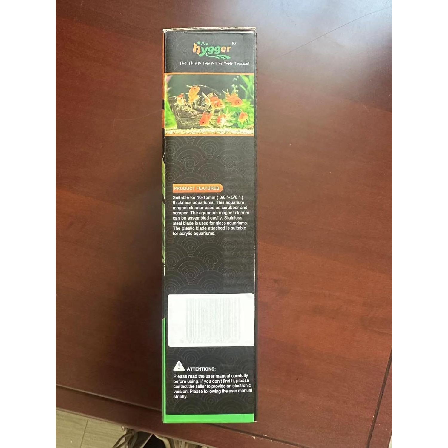 Limpiador Magnético para Acuarios hygger 10.4x5.3cm con Cuchillas