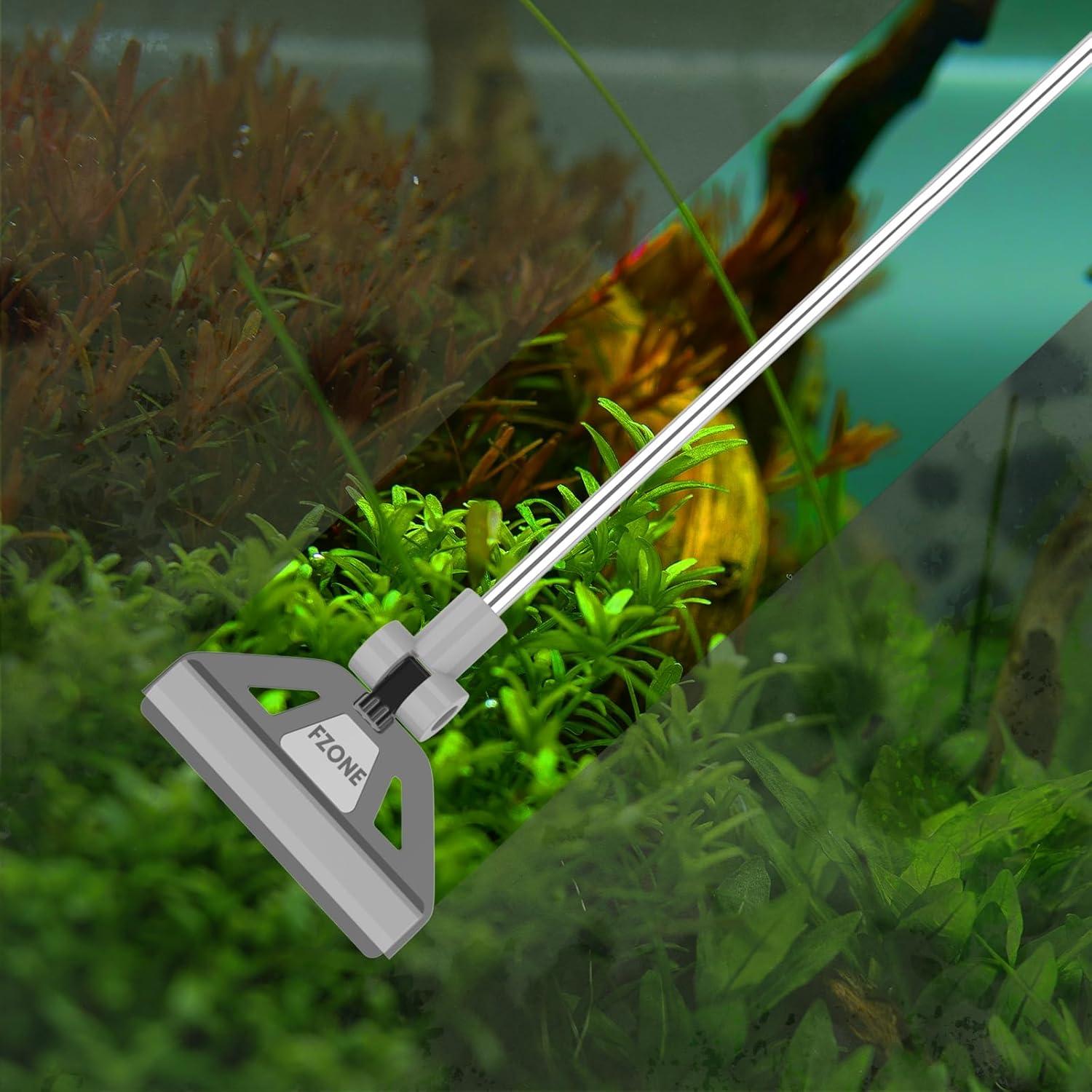 Raspador de Algas FZONE 2-en-1 para Acuarios 48.3cm-66cm