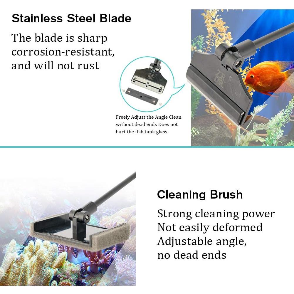 Raspador de Algas ZRDR para Acuarios de Vidrio 90 cm