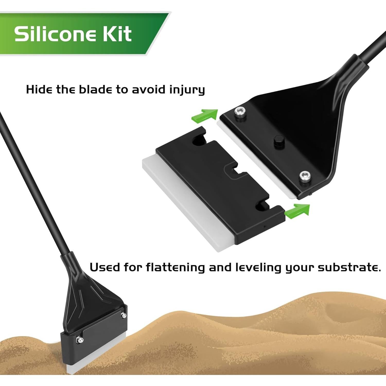 Raspador de Algas Profesional Neptonion 62.23 cm con 10 Cuchillas