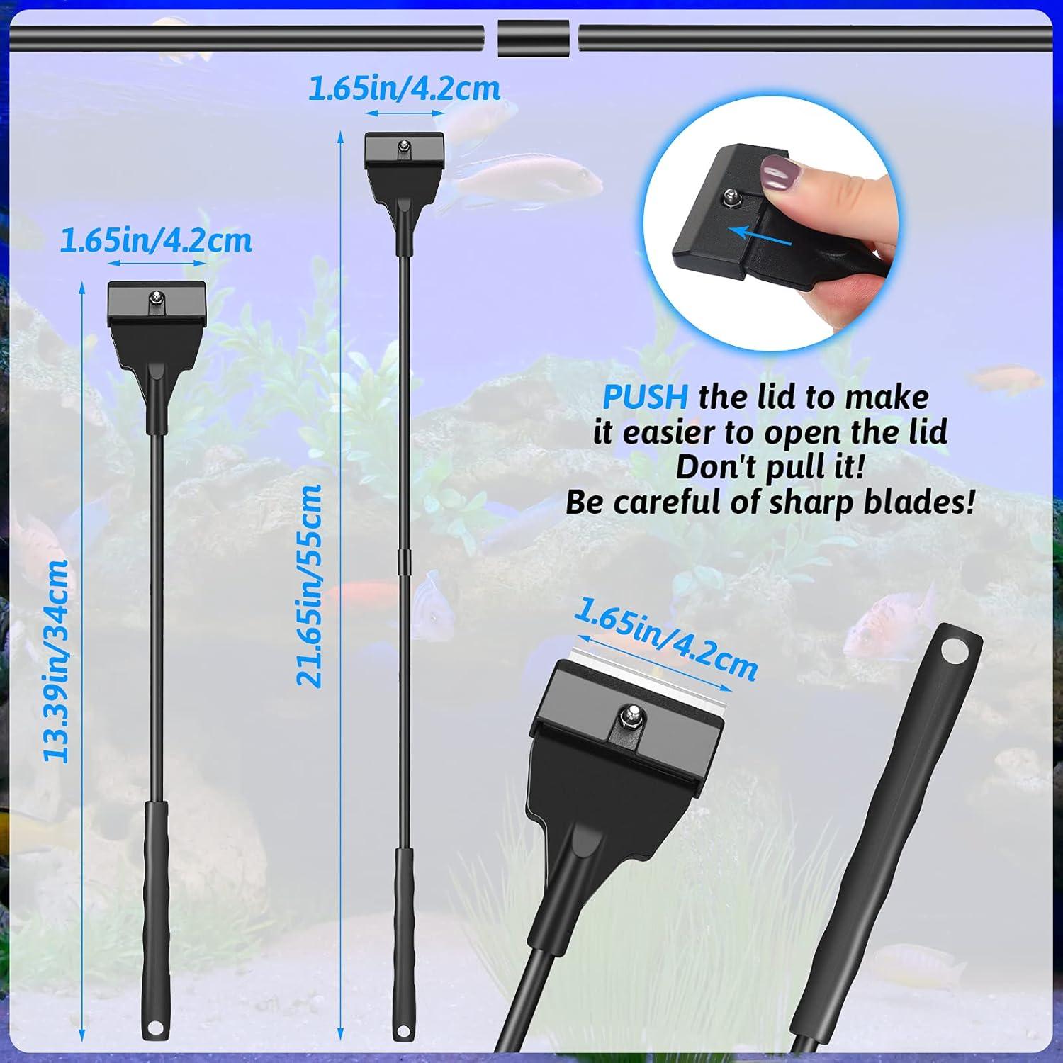 Kit de Limpieza para Acuarios Honoson 55 cm - Raspador y Cuchillas