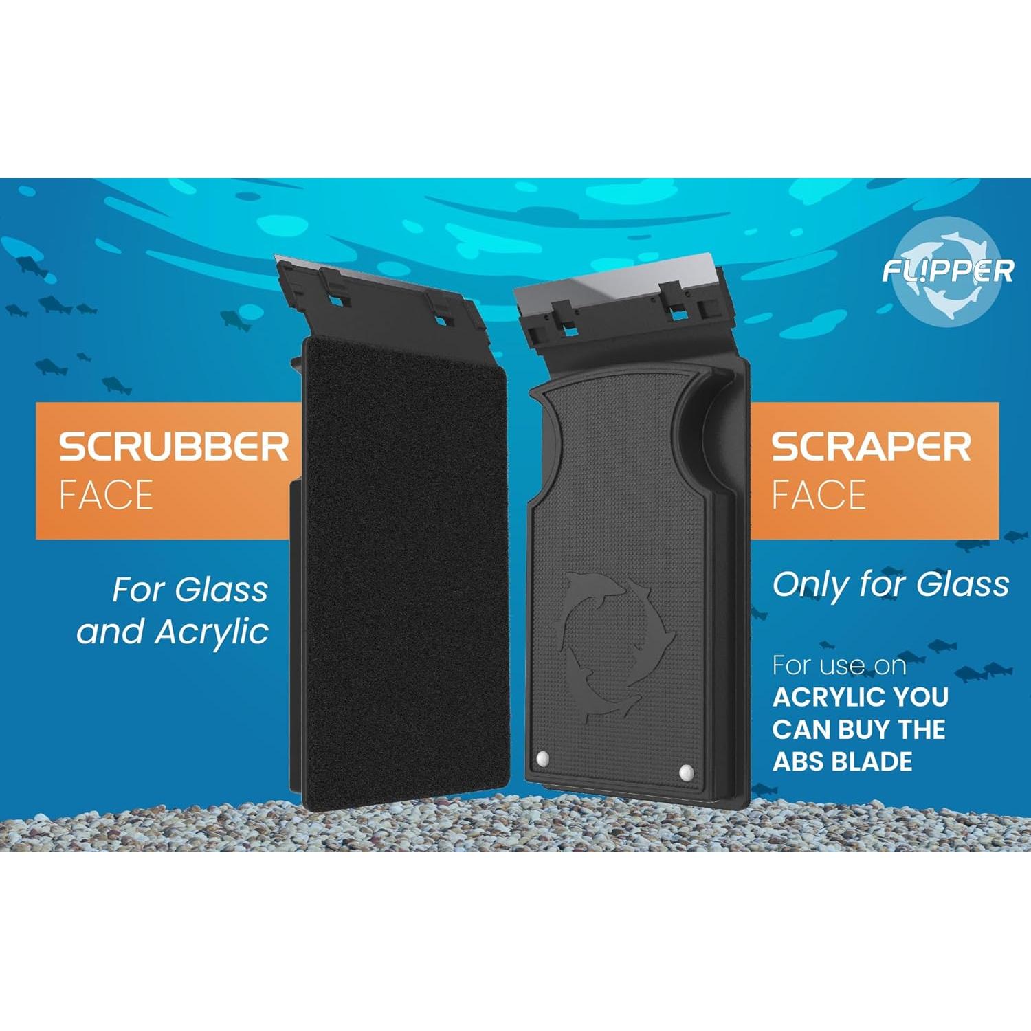 Limpiador Magnético de Acuario Flipper Max 17.8x8.9cm