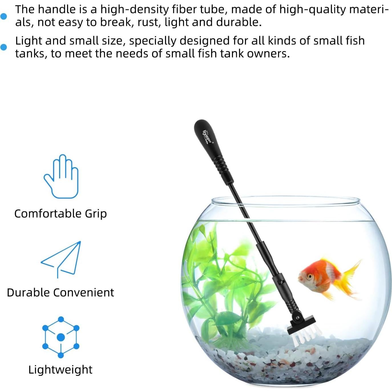 Kit de Limpieza de Acuario Hygger Pequeño 4 en 1 - S